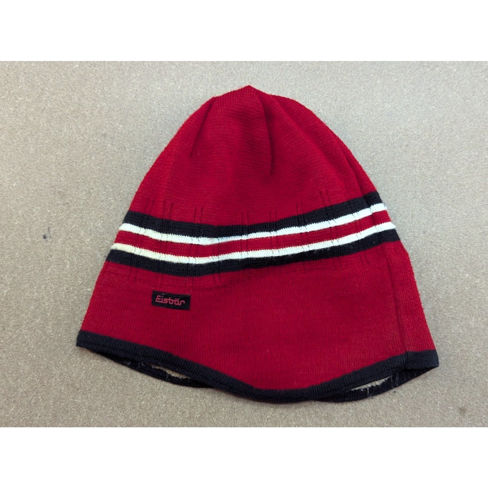 Vintage VINTAGE Eisbar Red Beanie Hat One Size Lined Knit Wool Blend Outdoor Ski Mens/Womens Size ONE SIZE - 2 Thumbnail