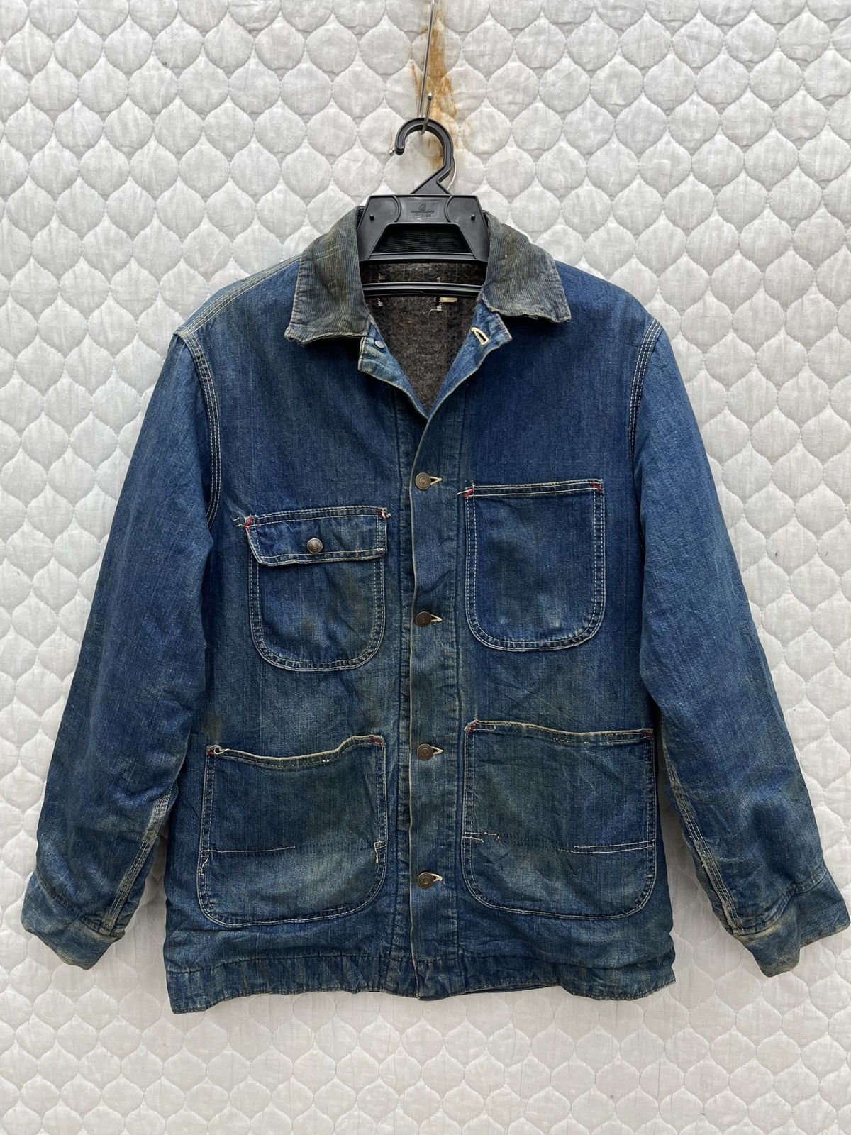 40〜50's HERCULES DENIM BLANKET JACKET　L Vintage 1940/1950's Hercules Blanket-Lined Type 2 Denim