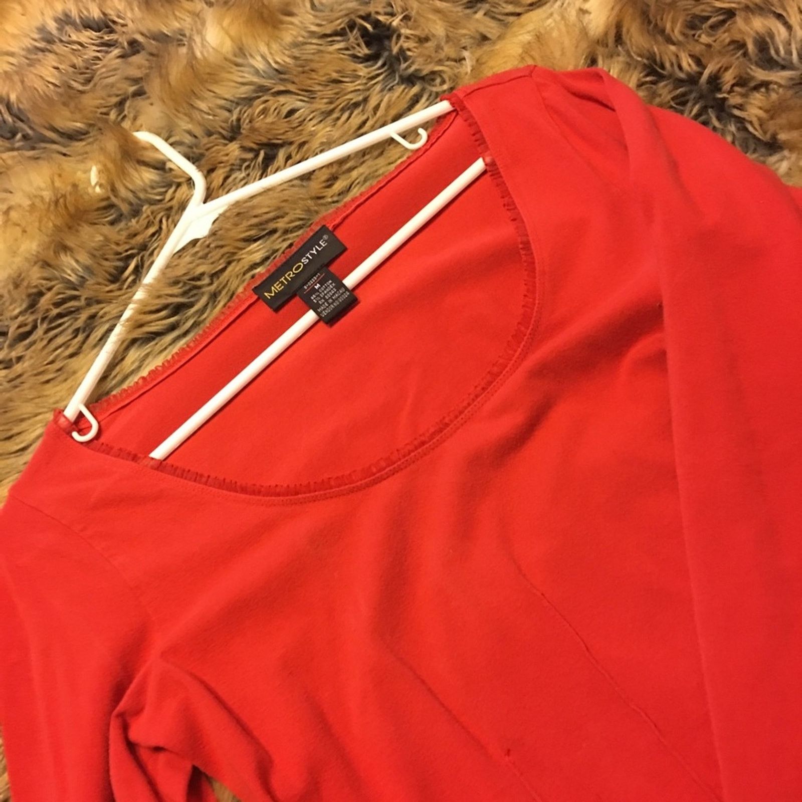 Other Metro Style tomato red long sleeve ribbon top M Size M / US 6-8 / IT 42-44 - 7 Thumbnail