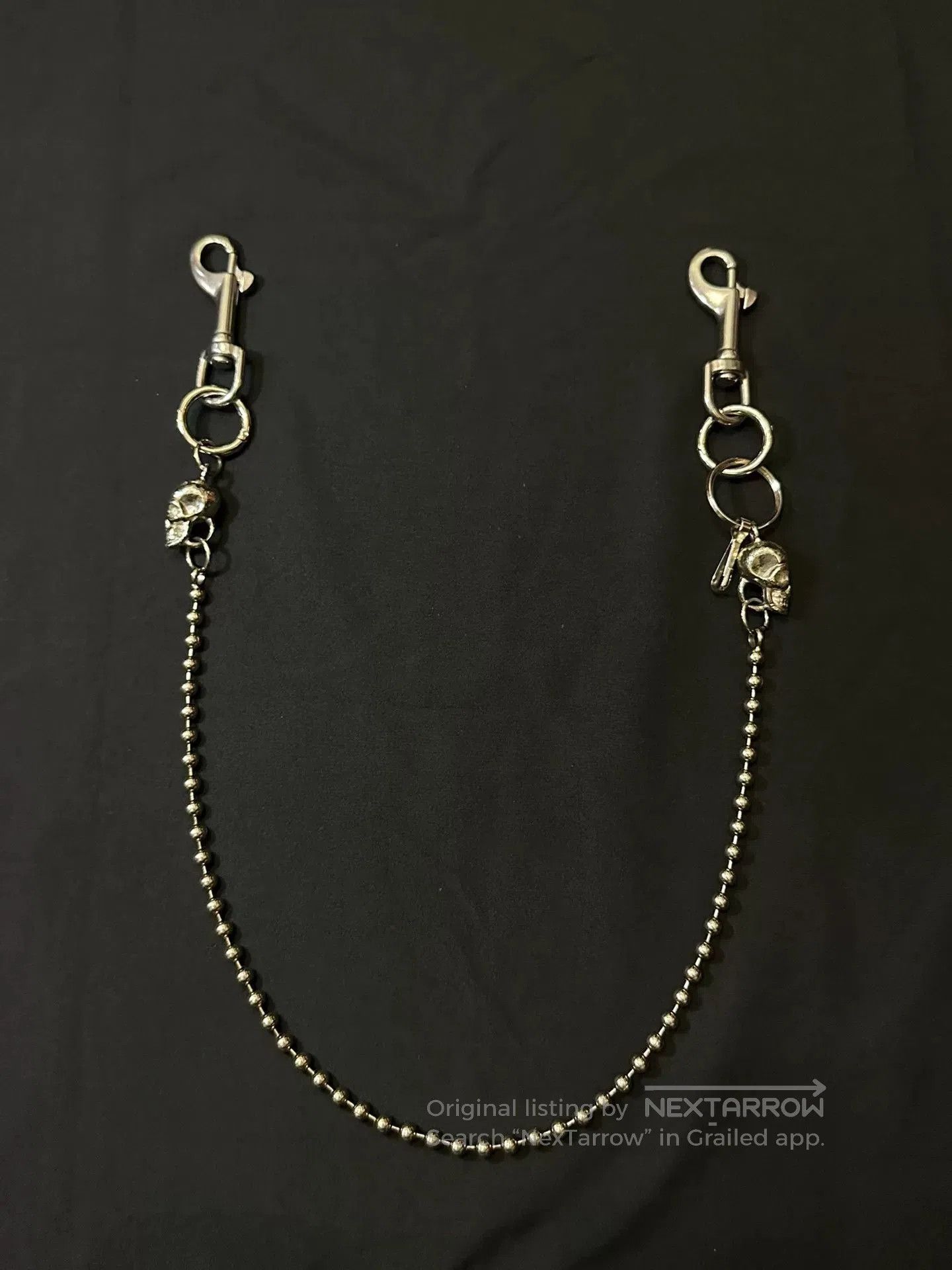 Vintage vintage skull bead chain from the 90s. Size ONE SIZE - 8 Thumbnail