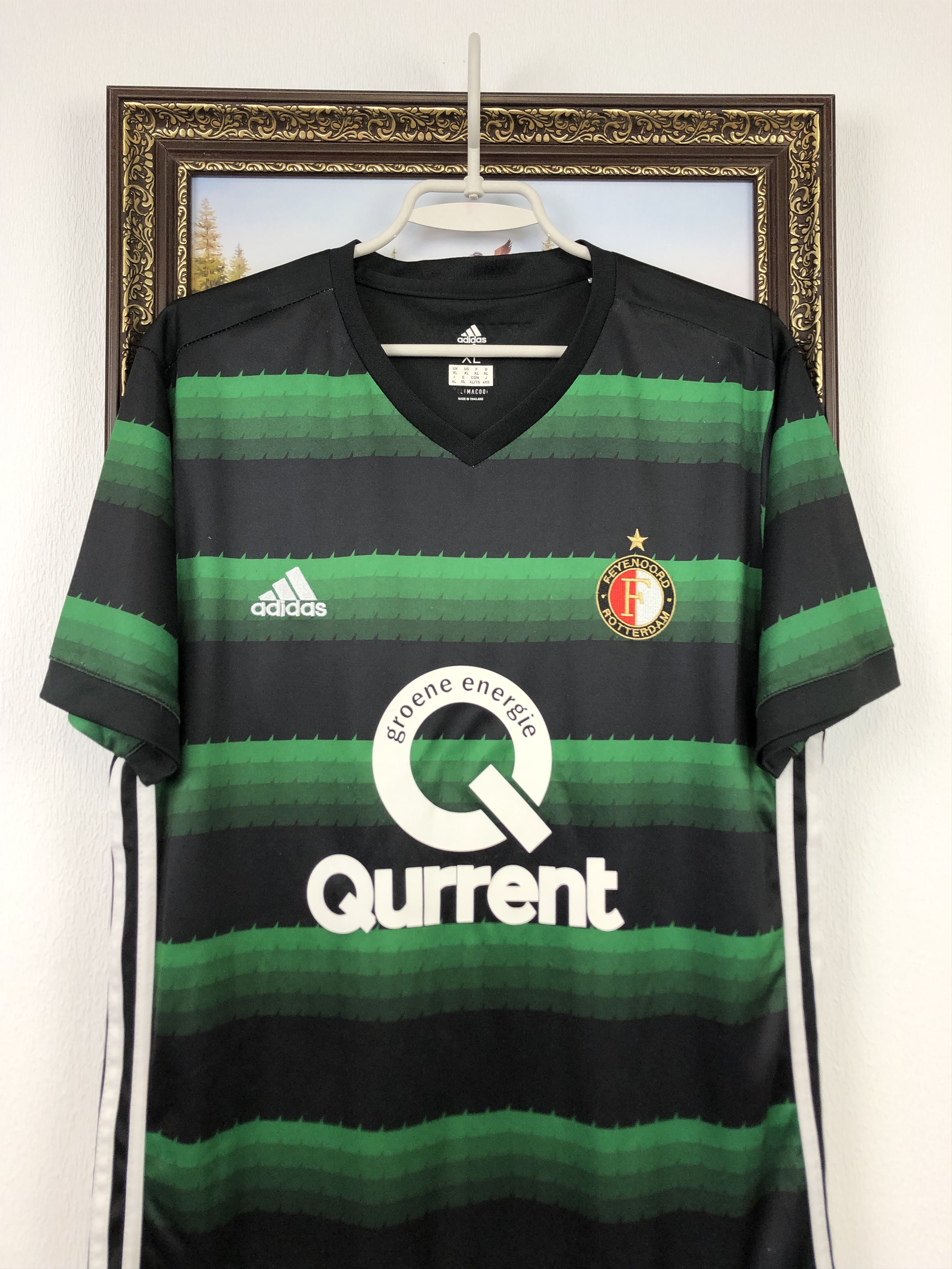 Other Feyenoord Away football shirt 2017 Soccer Adidas Jersey Rare Size US L / EU 52-54 / 3 - 2 Thumbnail