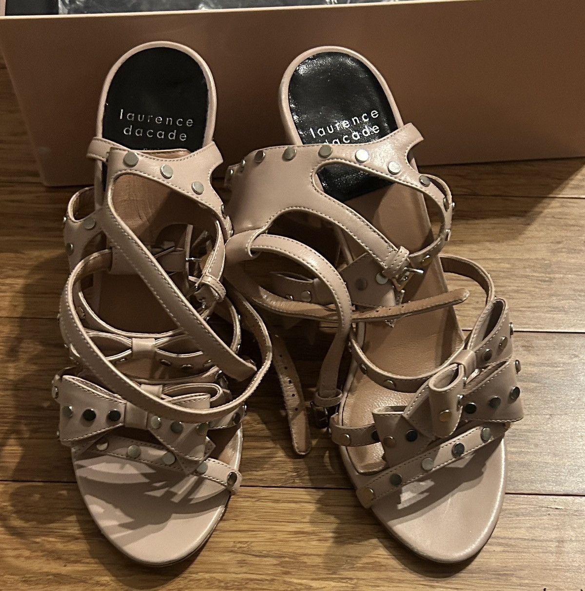 Other Laurence Dacade Paris Karla Shiny Calf Leather Bow Sandal Size US 10 / IT 40 - 3 Thumbnail