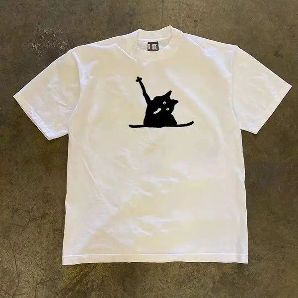 Japanese Brand Kimura x Hada Printed Short Sleeve T-Shirt White Loose Fit Size US M / EU 48-50 / 2 - 5 Thumbnail