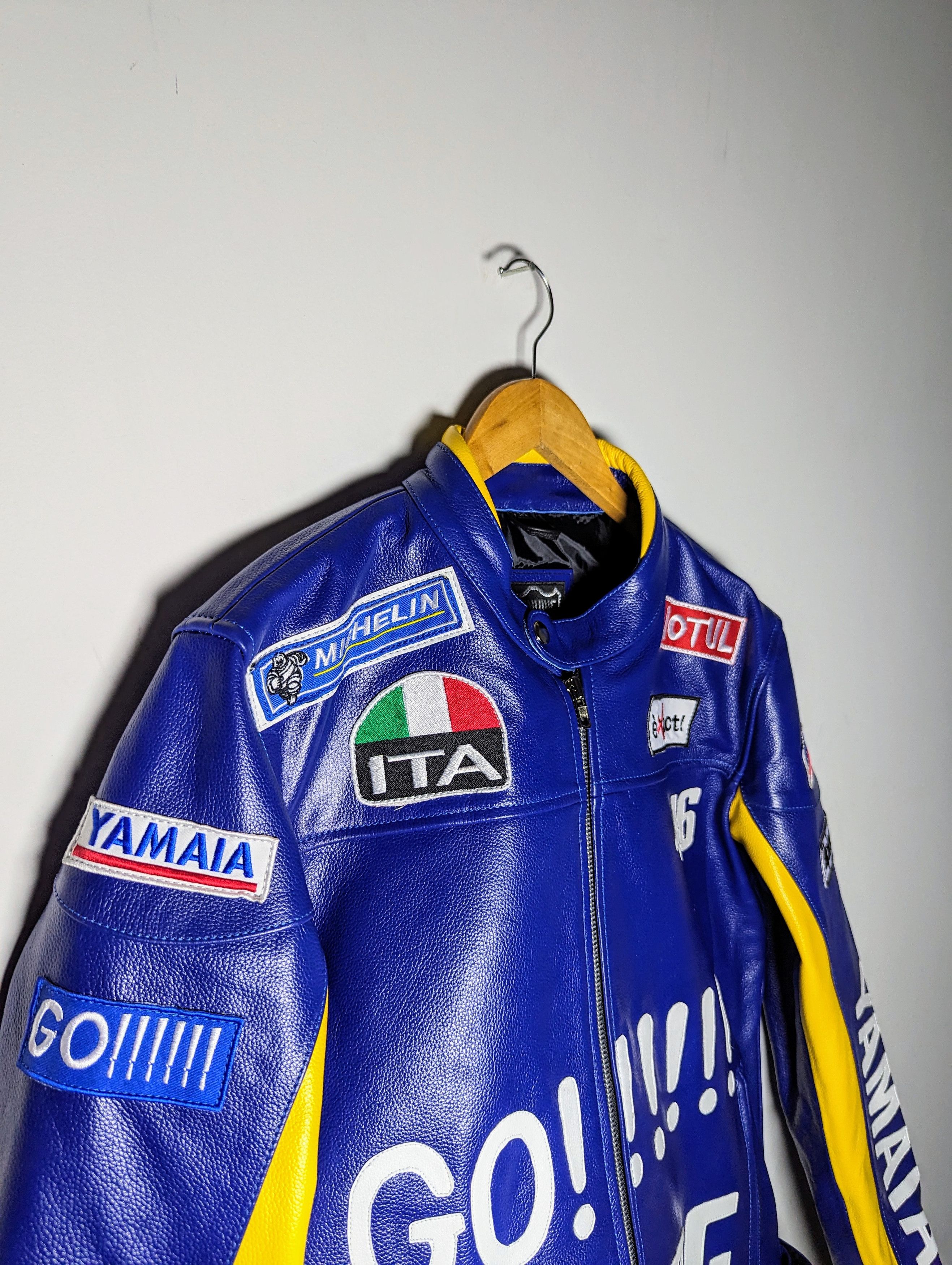 Yamaha 🔥🔥 YAMAHA 🔥🔥 RACING LEATHER JACKET RARE Size US L / EU 52-54 / 3 - 7 Thumbnail