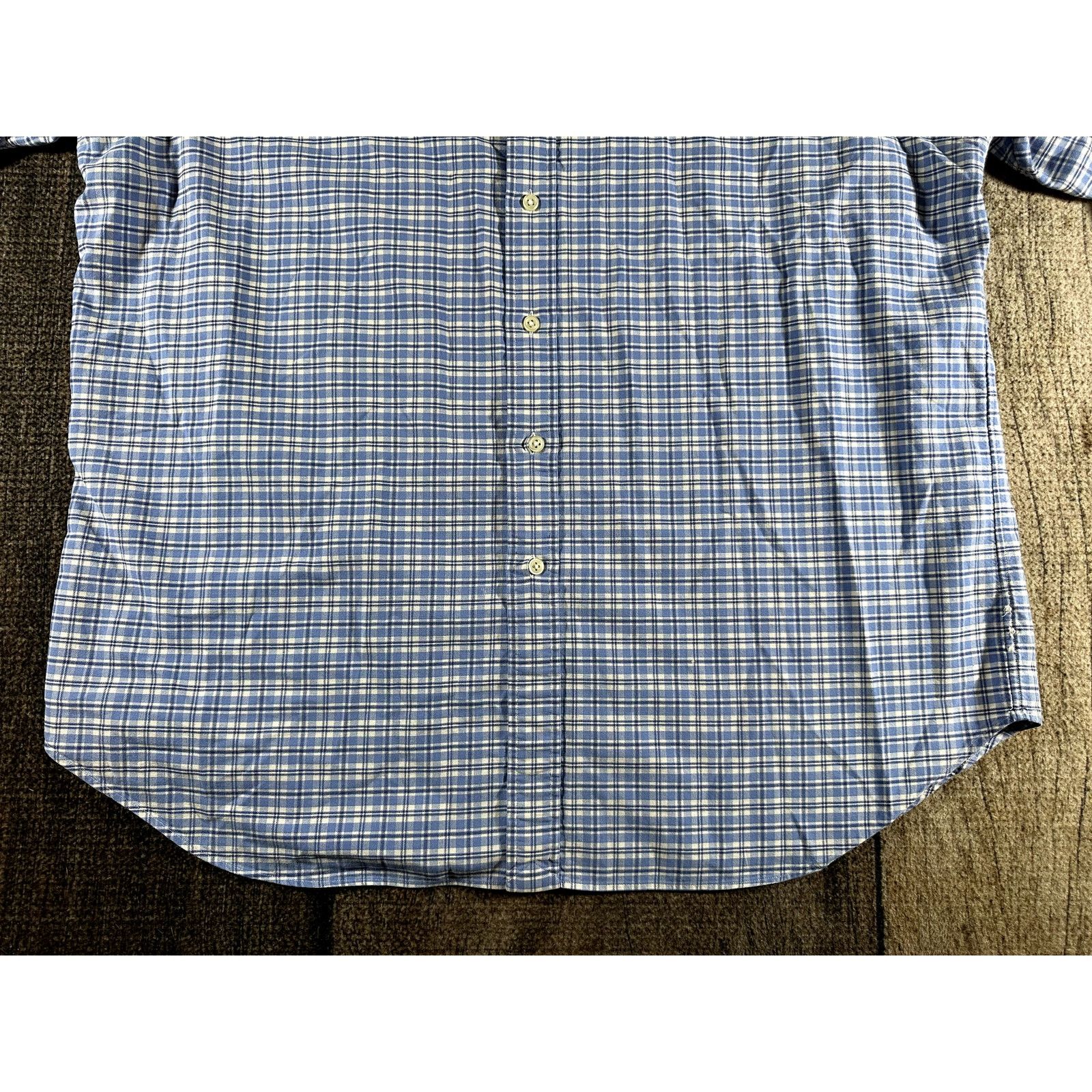 Polo Ralph Lauren Polo Ralph Lauren Blue Plaid Color Jockey Shirt XL Mens Size US XL / EU 56 / 4 - 4 Thumbnail