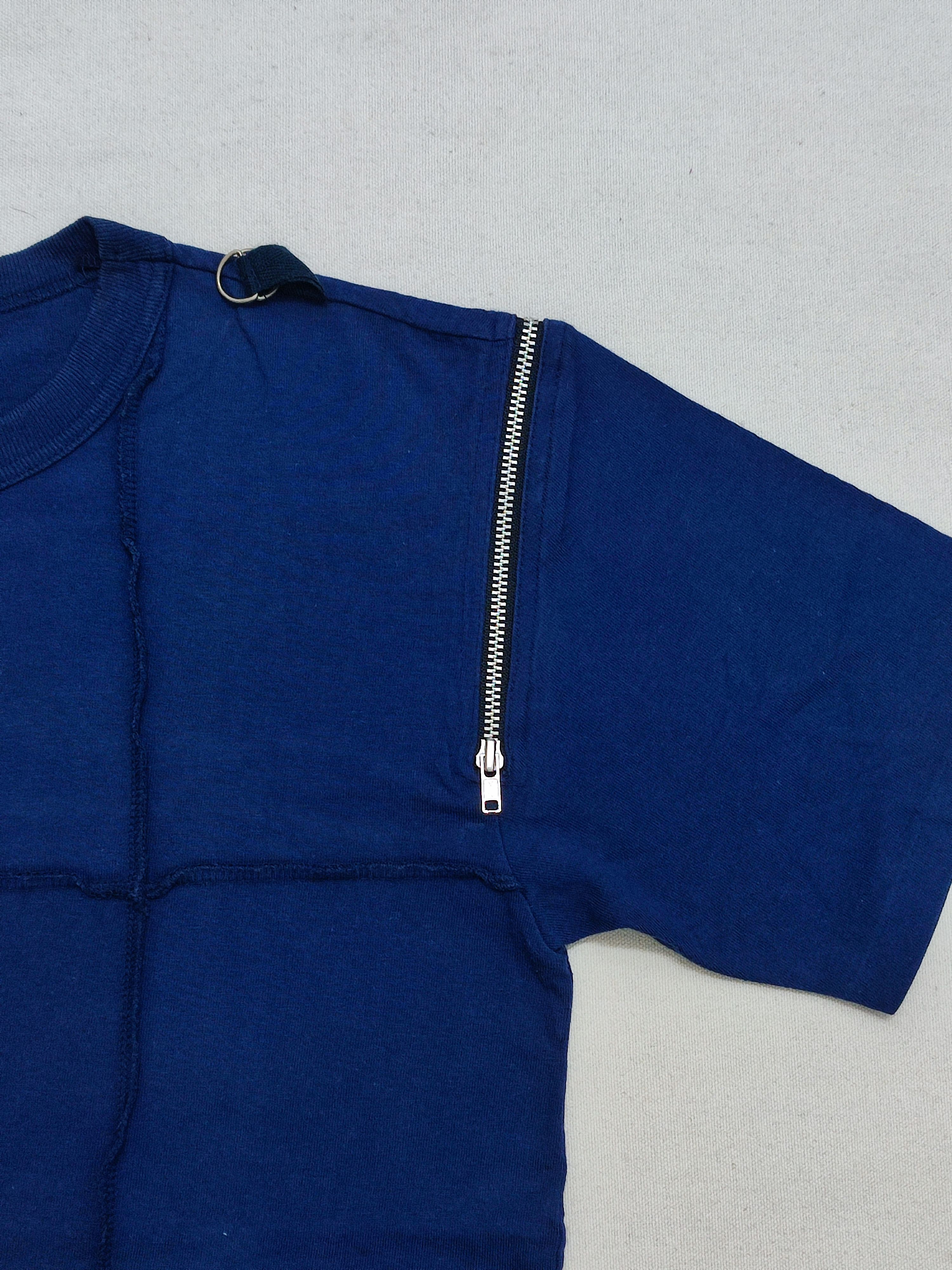 Japanese Brand × Vintage Vintage 1990s Boys Seditionaries Bondage Multizipper Tee Size US M / EU 48-50 / 2 - 10 Thumbnail