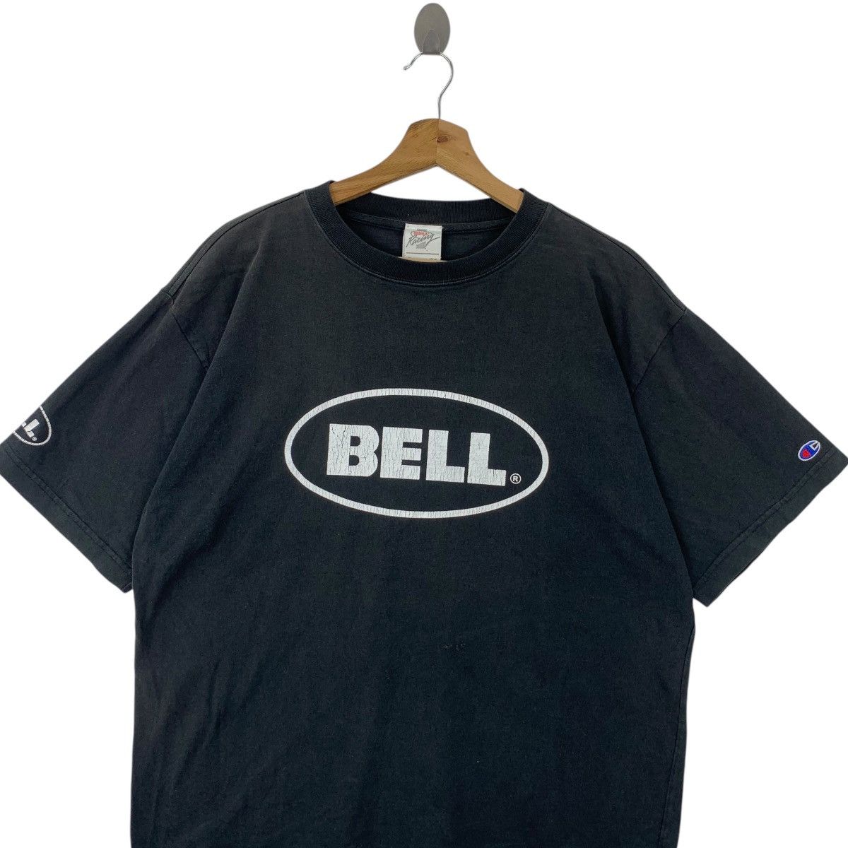Daytona Vintage BELL RACING x CHAMPION Daytona Tee Shirt Top Size US M / EU 48-50 / 2 - 2 Thumbnail
