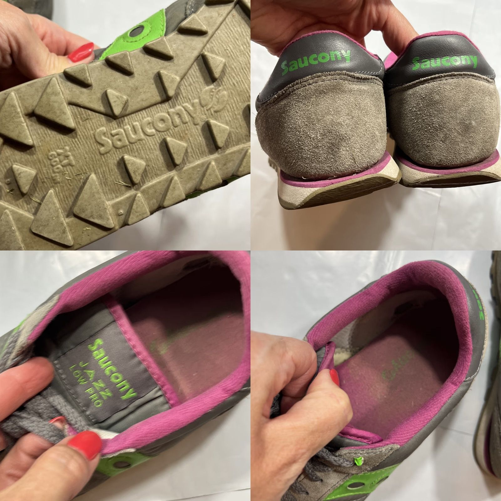 Saucony Saucony Jazz Low Pro Sneakers Women’s Size 11 Gray Green Pink Colorblock Lace Up Athletic Running Shoes Size US 9 / IT 39 - 8 Thumbnail