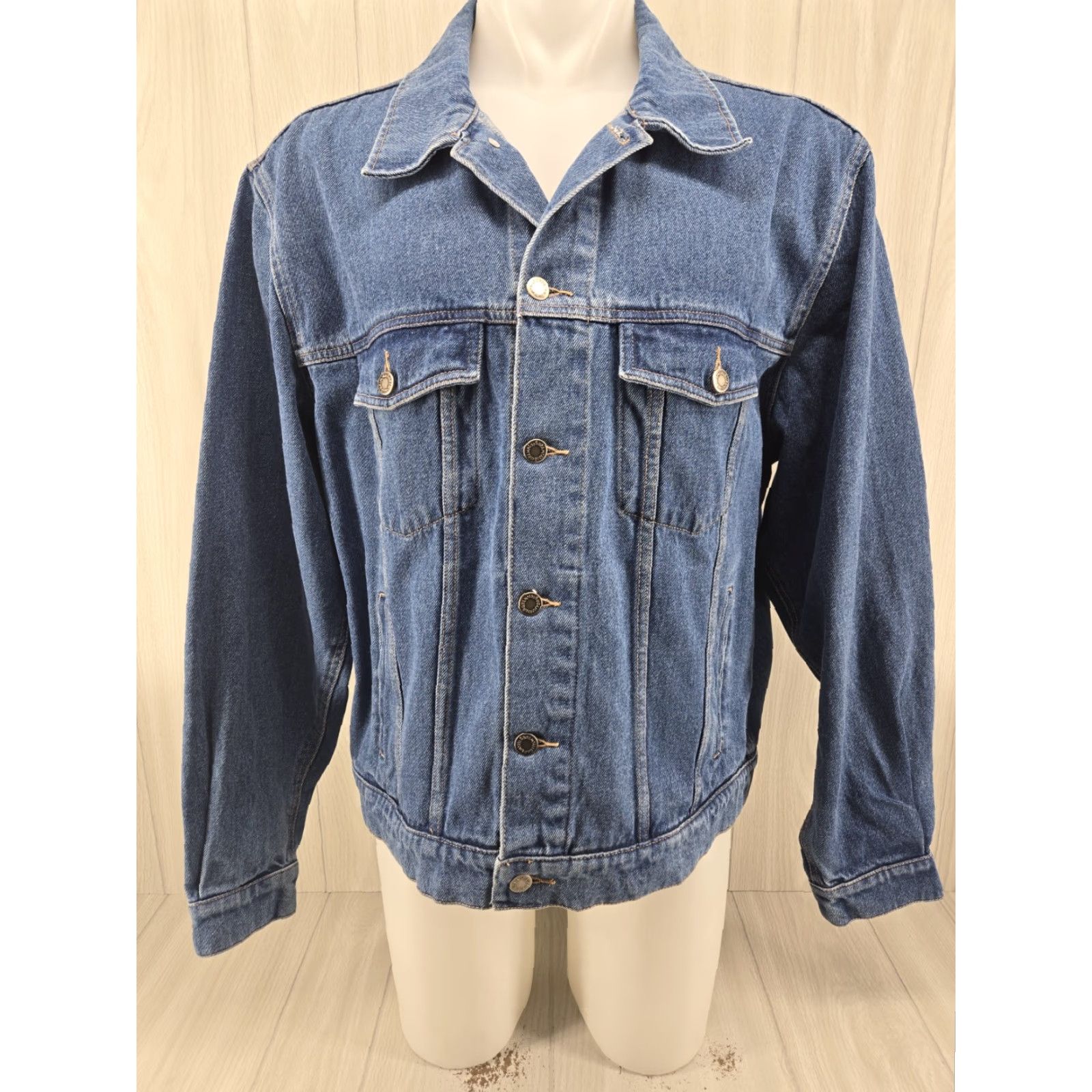 Wrangler VINTAGE Wrangler Hero Denim Jean Jacket Mens XL Button Up Trucker Jeans Size US 36 / EU 52 - 2 Thumbnail