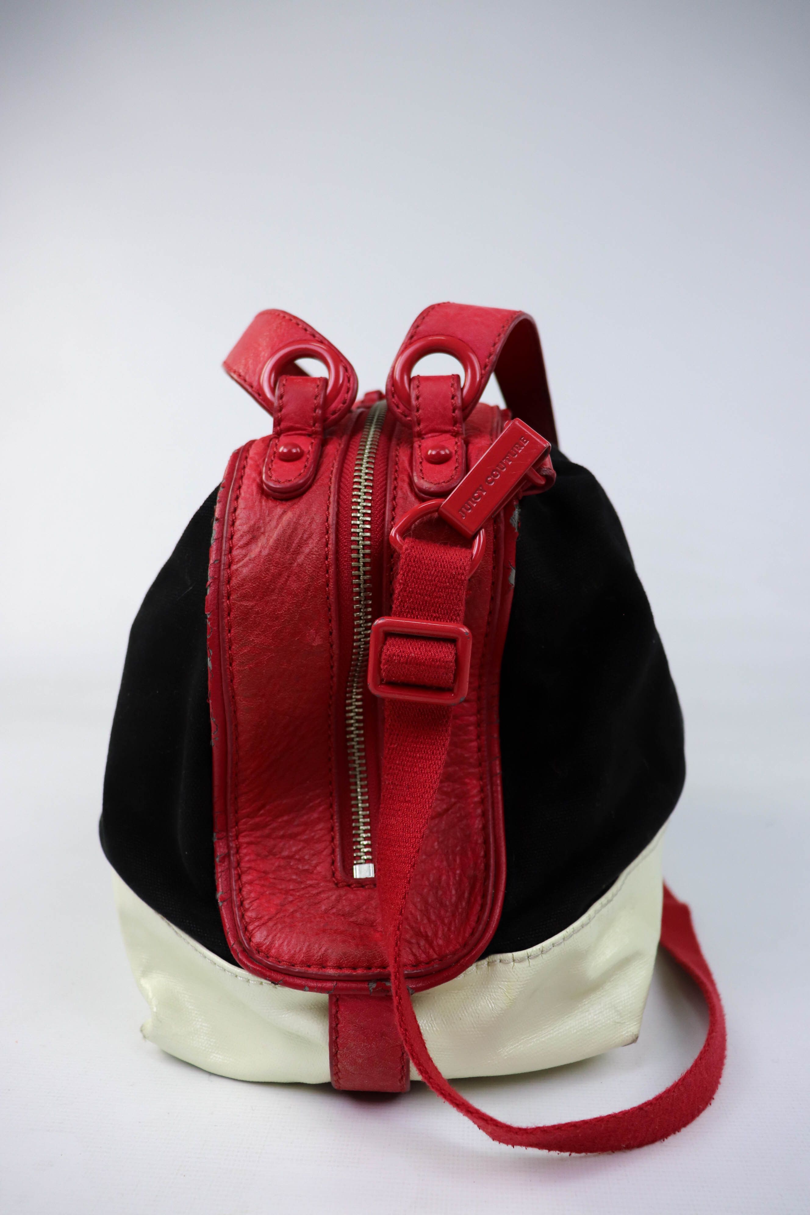 Juicy Couture Y2K 00s Vintage Juicy Couture Black/Red Crossbody Bag Size ONE SIZE - 8 Thumbnail