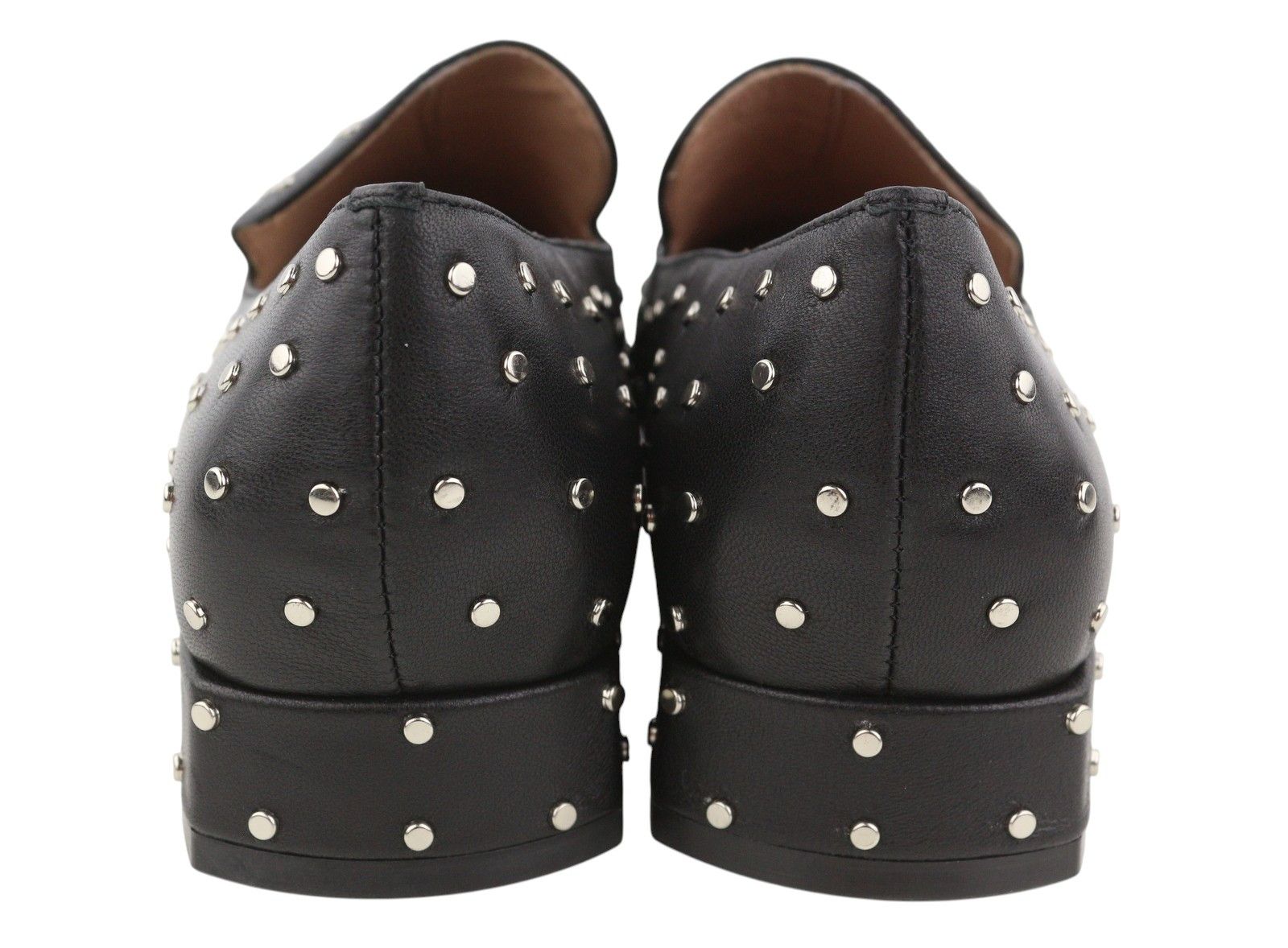 Other BIBI LOU LILIAN EU37 Black Leather Silver Studs Square 87559 Size US 6 / IT 36 - 8 Thumbnail
