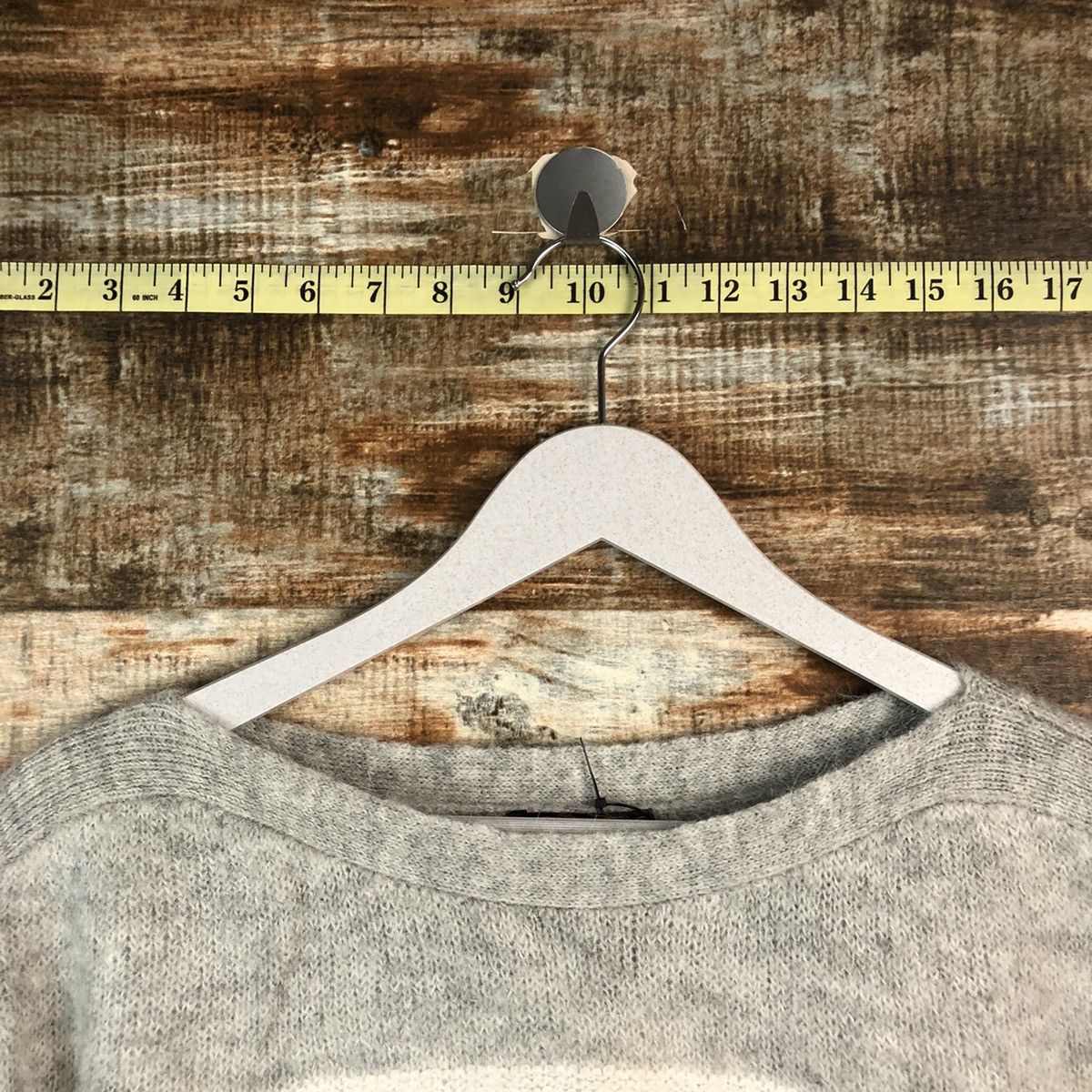 Vintage Closshi Stripe Grey vintage Knitwear #A2187 Size M / US 6-8 / IT 42-44 - 4 Thumbnail