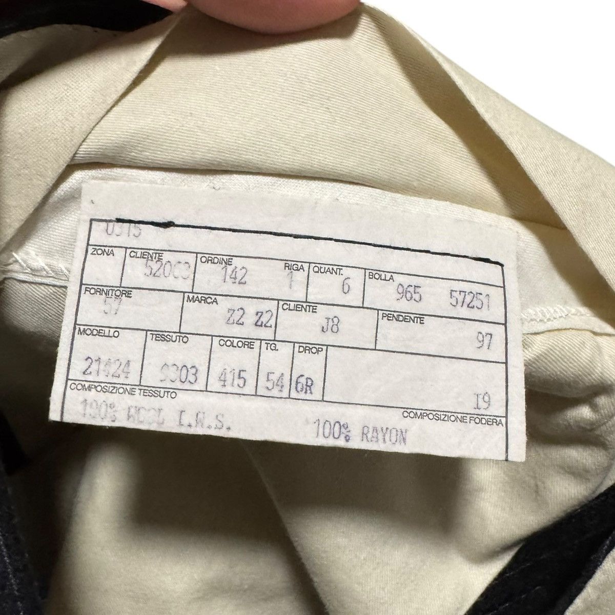 Trussini Trussini Pinstripe Suit Italy 46 Jacket 36x30 Pants Wool Size 46R - 17 Thumbnail