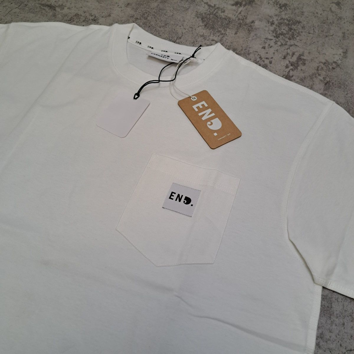 Carhartt Wip × END. Carhartt WIP x END T-Shirt American Crewneck w/ Pocket NWT Size US L / EU 52-54 / 3 - 9 Thumbnail