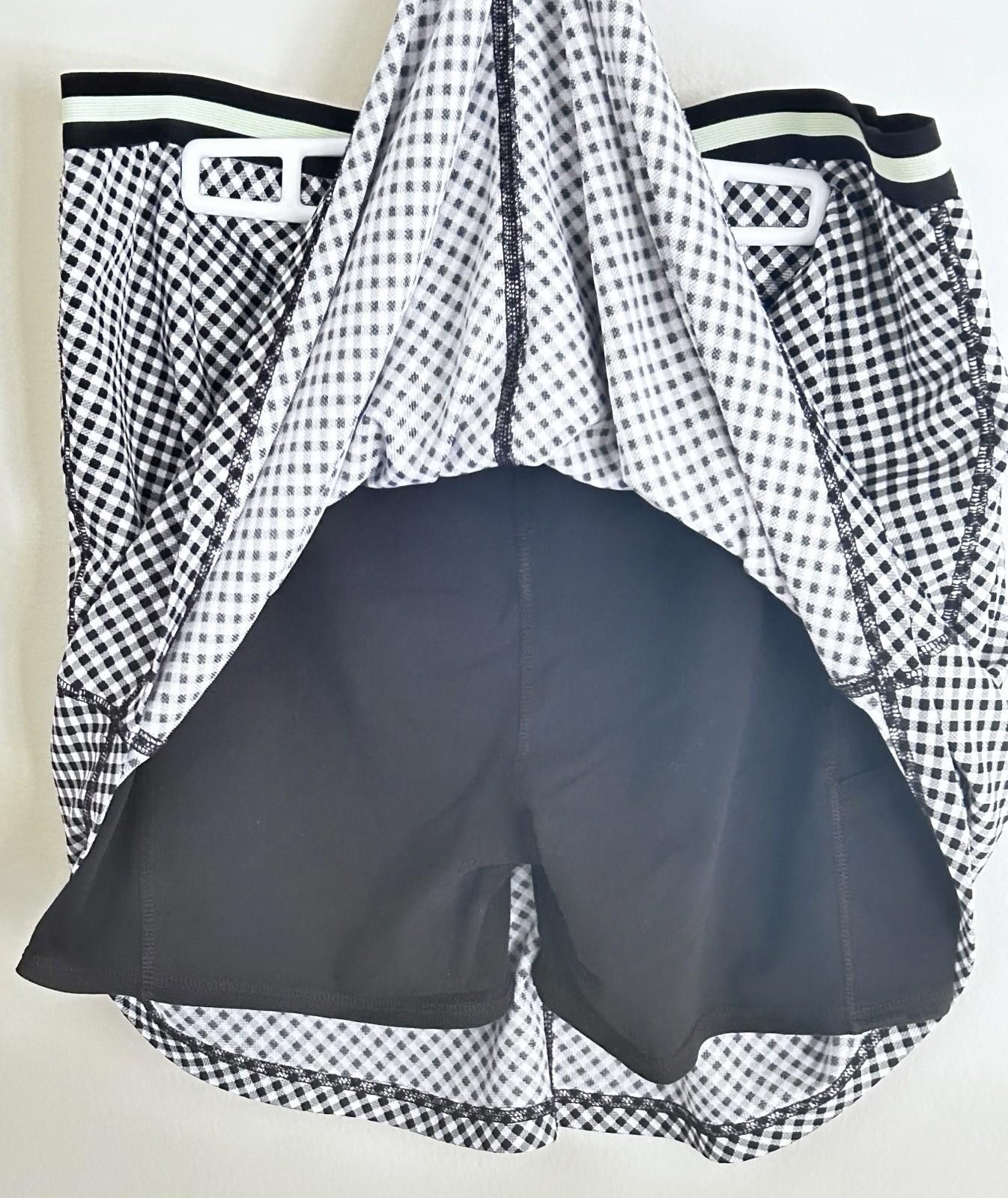 Other T By Talbots XL Plaid Black White Check Skirt Skort Shorts Size 40" / US 18 - 3 Thumbnail