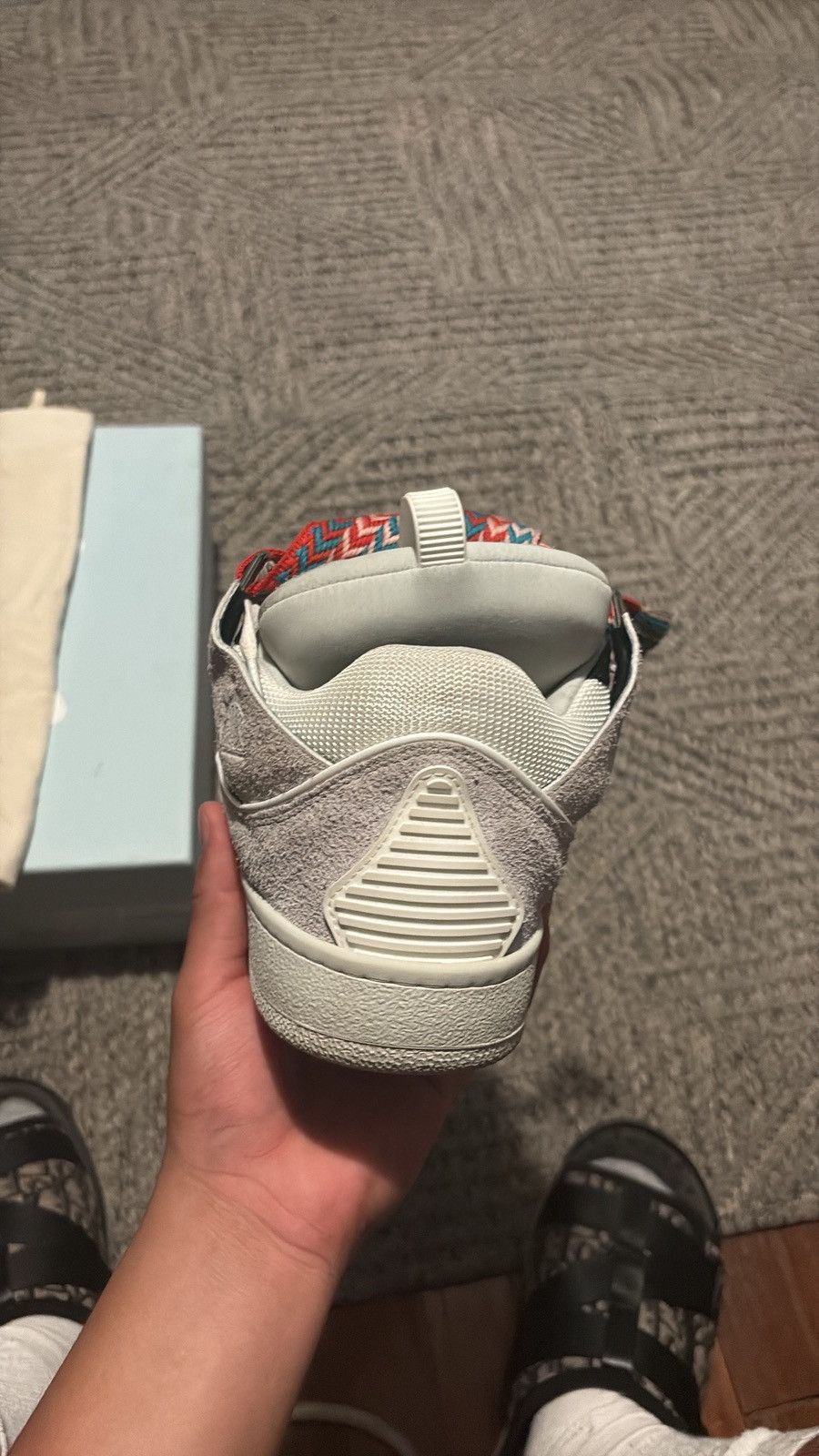 Lanvin Lavin curb Grey/blue Size US 8 / EU 41 - 9 Thumbnail