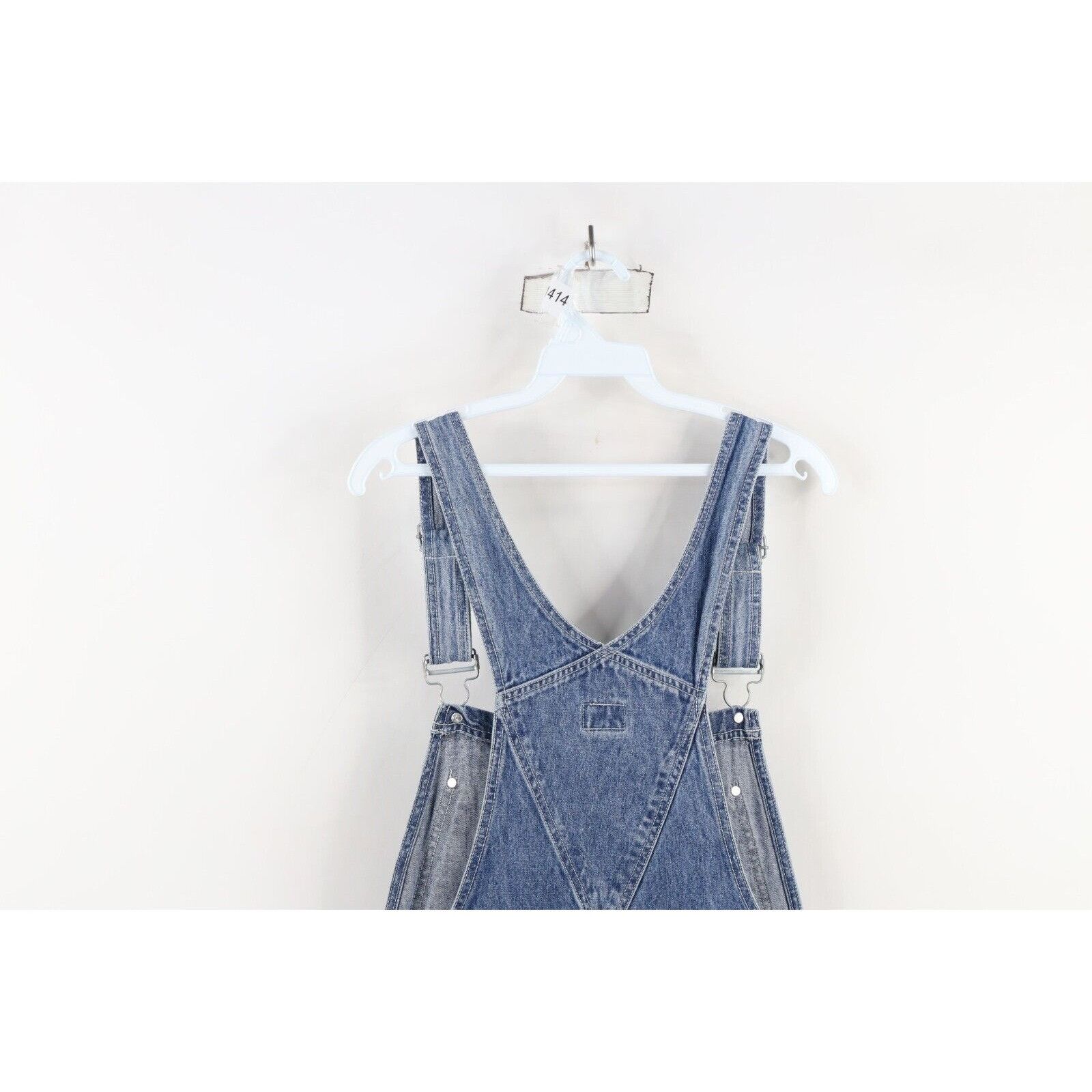 Calvin Klein × Vintage Vintage 90s Calvin Klein Faded Spell Out Wide Leg Overalls Size US 36 / EU 52 - 18 Thumbnail