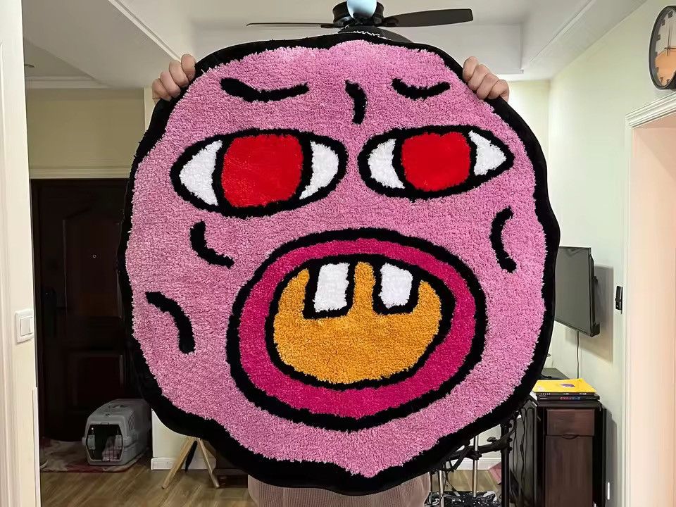 Japanese Brand Cute Rug Carpet 60 X 60 cm Size ONE SIZE - 1 Thumbnail