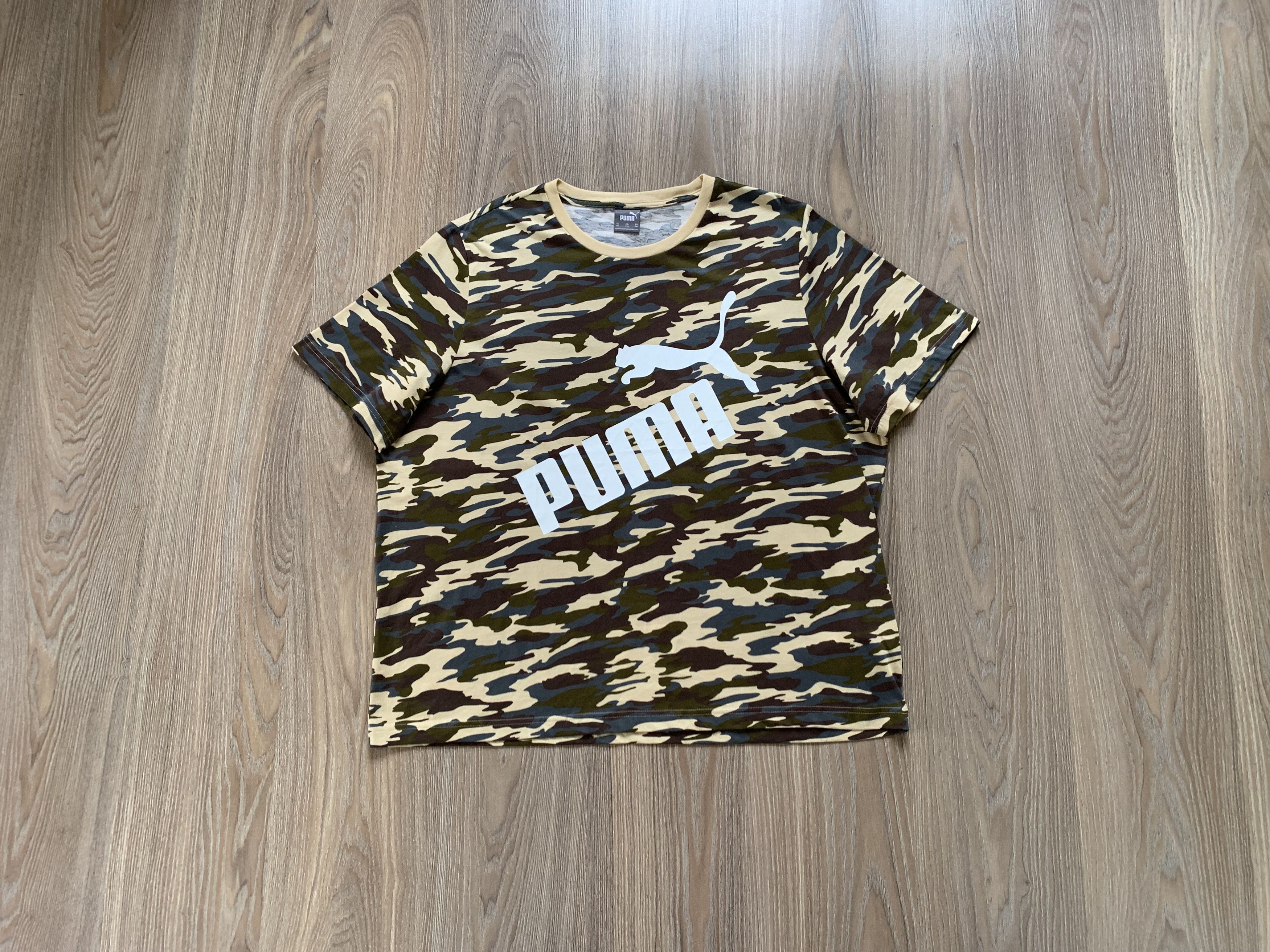Puma Puma Khaki Military Cotton T Shirt 2023 Size US XXL / EU 58 / 5 - 11 Thumbnail