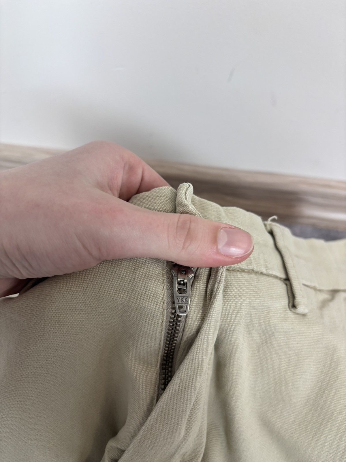 Boggi Boggi Milano Men’s Beige Chino Pants Trousers Cotton Blend Size US 32 / EU 48 - 7 Thumbnail