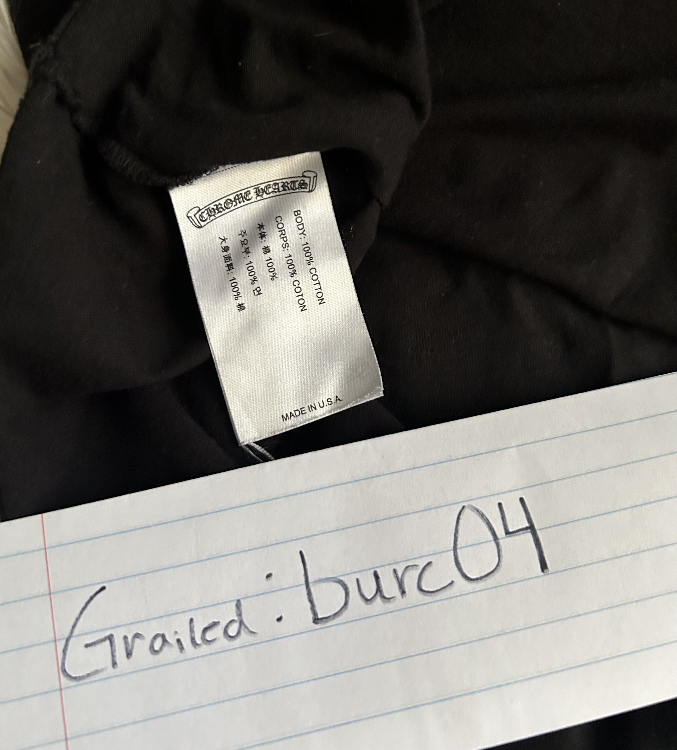 Chrome Hearts Chrome Hearts Scroll Tee Size US S / EU 44-46 / 1 - 9 Thumbnail