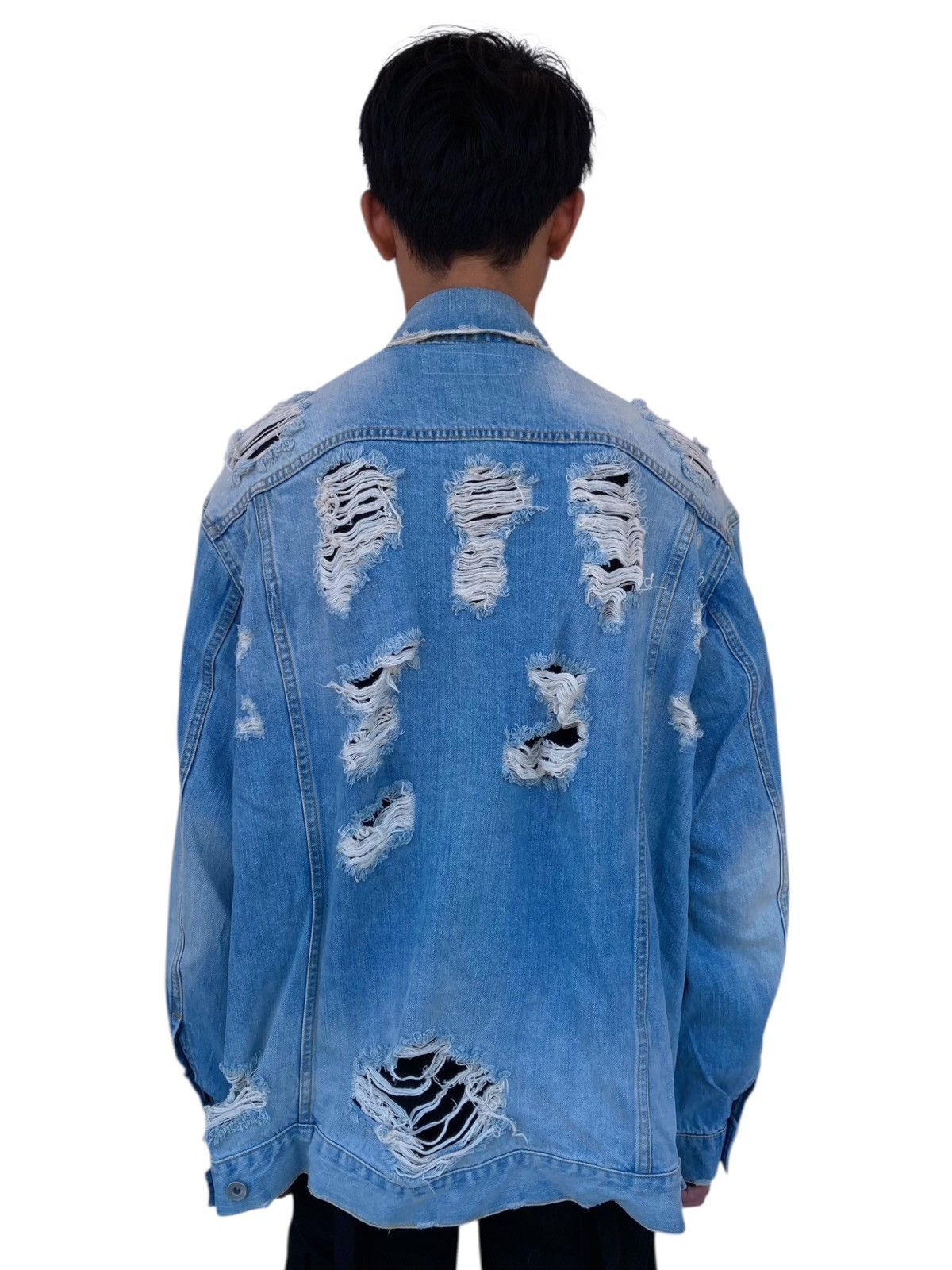 JACKROSE 2000s Legenda Japan - Romantic Rose Crash Denim Size US M / EU 48-50 / 2 - 3 Thumbnail