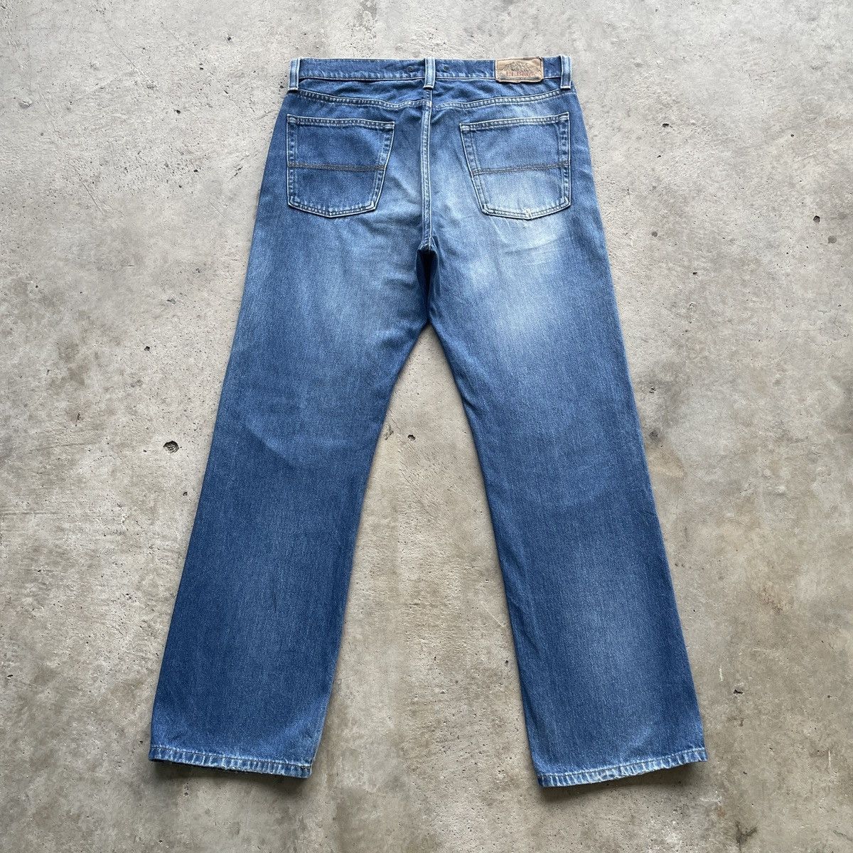 L.L. Bean Vintage L.L BEAN Jeans Faded Distressed Pants Denim W34x30 Size US 34 / EU 50 - 12 Thumbnail