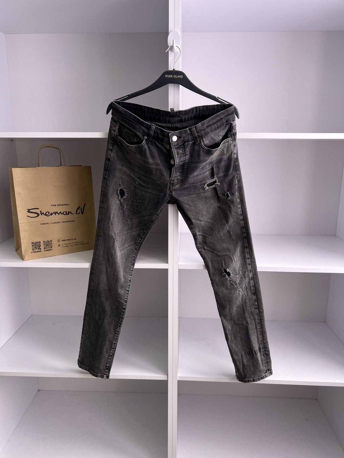 Dsquared2 × Vintage Vintage Dsquared2 black luxury pants Size US 32 / EU 48 - 1 Thumbnail
