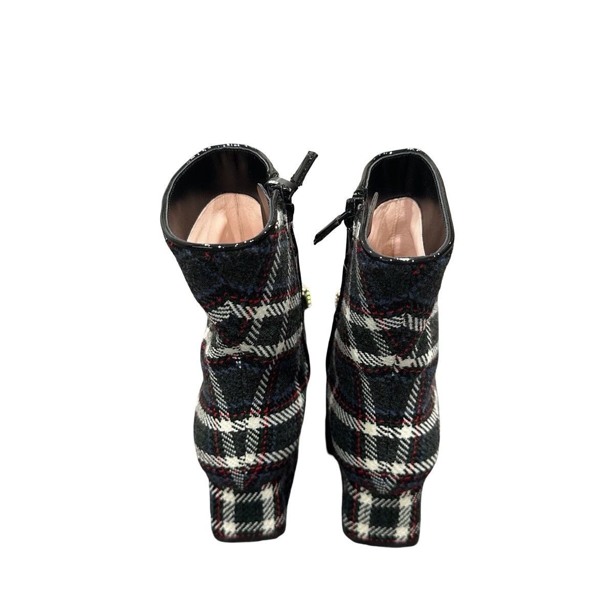 Roger Vivier Roger Vivier buckle-embellished tartan plaid ankle boots Size US 5 / IT 35 - 2 Thumbnail