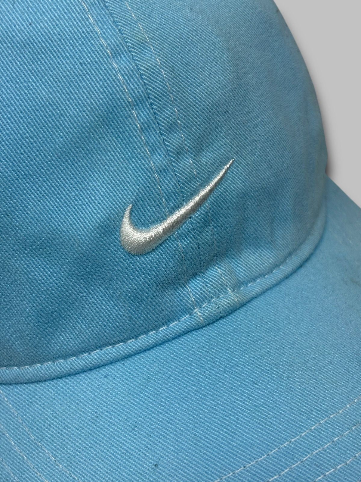 Nike 🔥 NIKE 2000s SWOOSH LOGO CAP SKY BLUE COLOR Size ONE SIZE - 3 Thumbnail