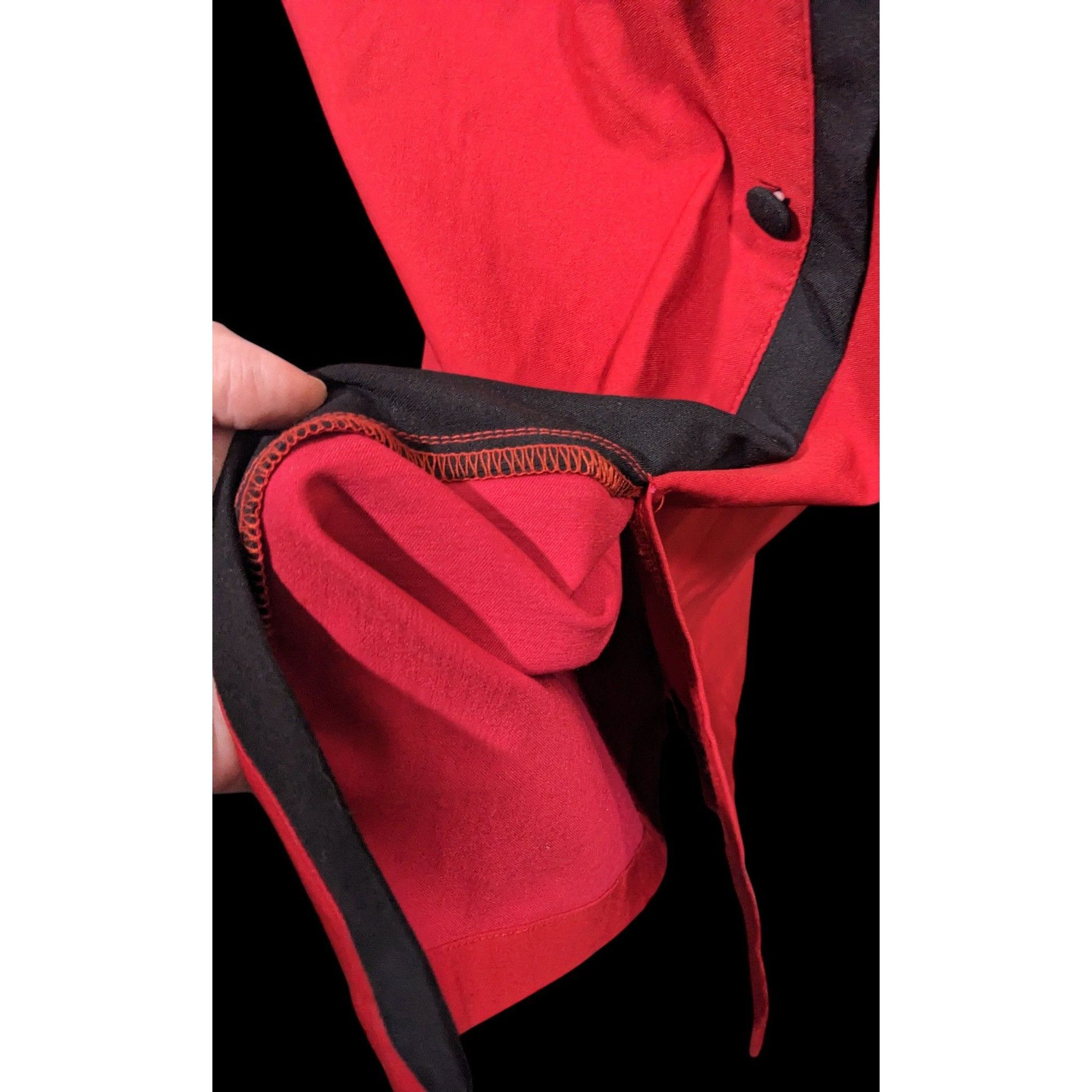 ROCKSTEADY Rock Steady Rockabilly Pinup Black And Red Pencil Skirt Size Size 30" / US 8 / IT 44 - 3 Thumbnail
