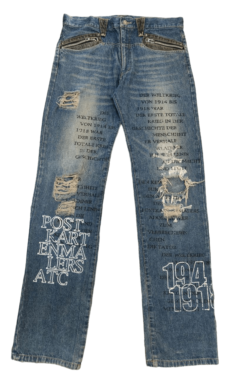 In The Attic In The Attic Poem Punk Distressed Denim Size US 34 / EU 50 - 2 Thumbnail