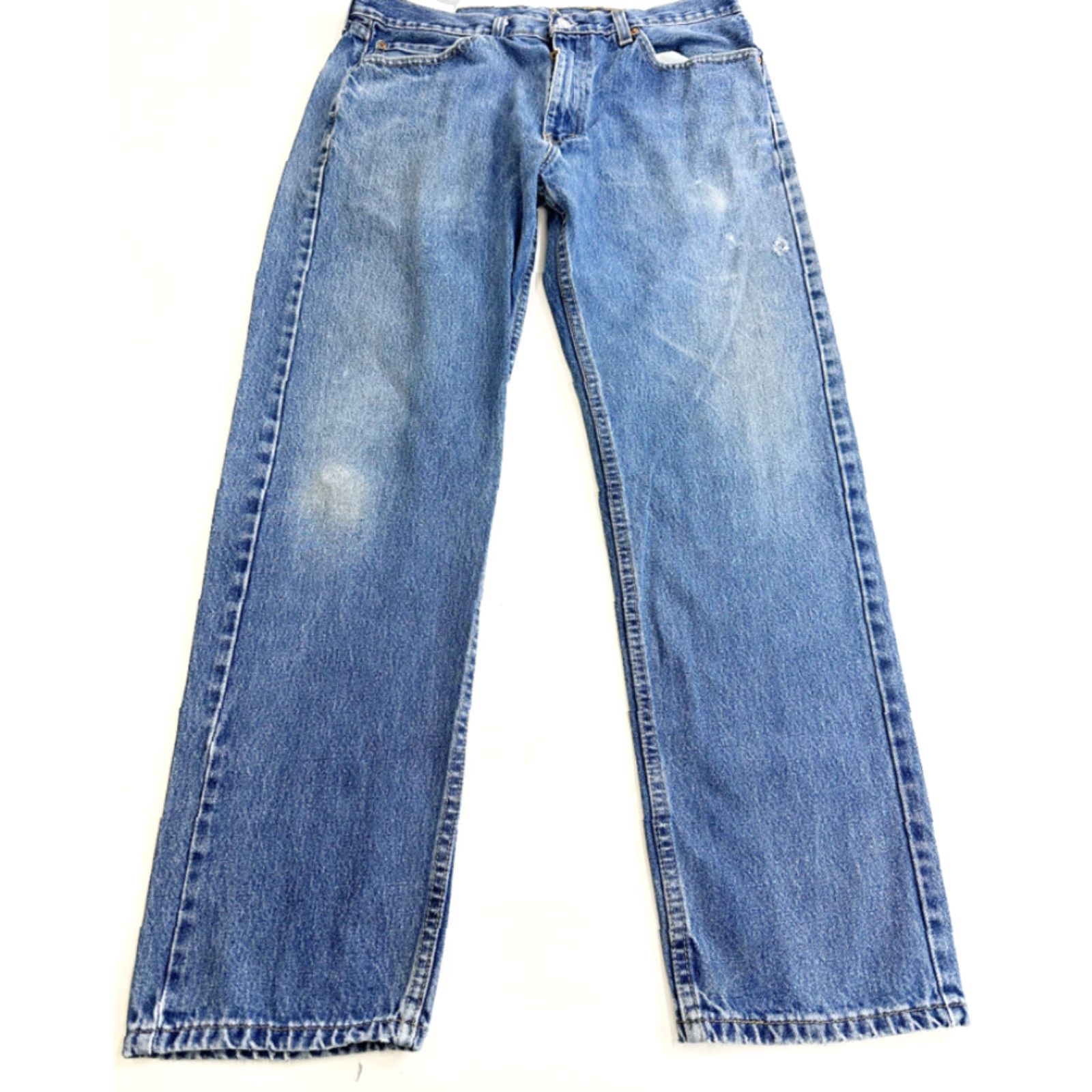 Vintage Levis 505 Jeans Men’s Size 34x29 Blue Regular Straight Zip 34 Inseam Men Size US 34 / EU 50 - 2 Thumbnail