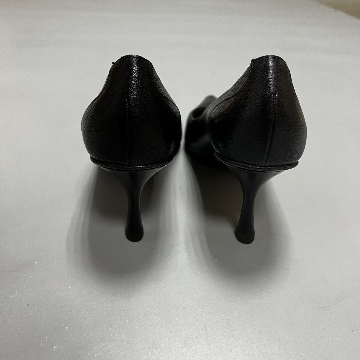 Gucci Gucci Black Pumps Leather Luxury Size US 7.5 / IT 37.5 - 10 Thumbnail