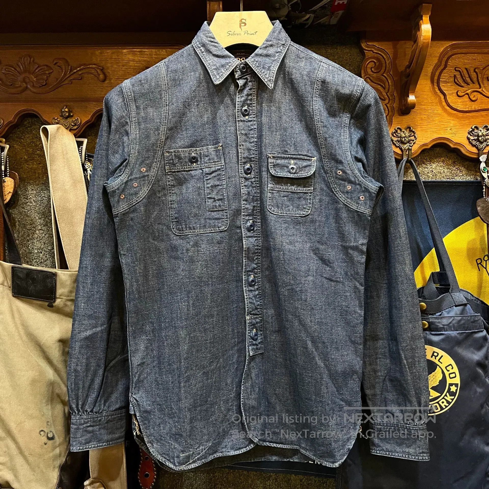 RRL Ralph Lauren RRL Vintage Denim Shirt by Ralph Lauren. Size US XS / EU 42 / 0 - 1 Thumbnail