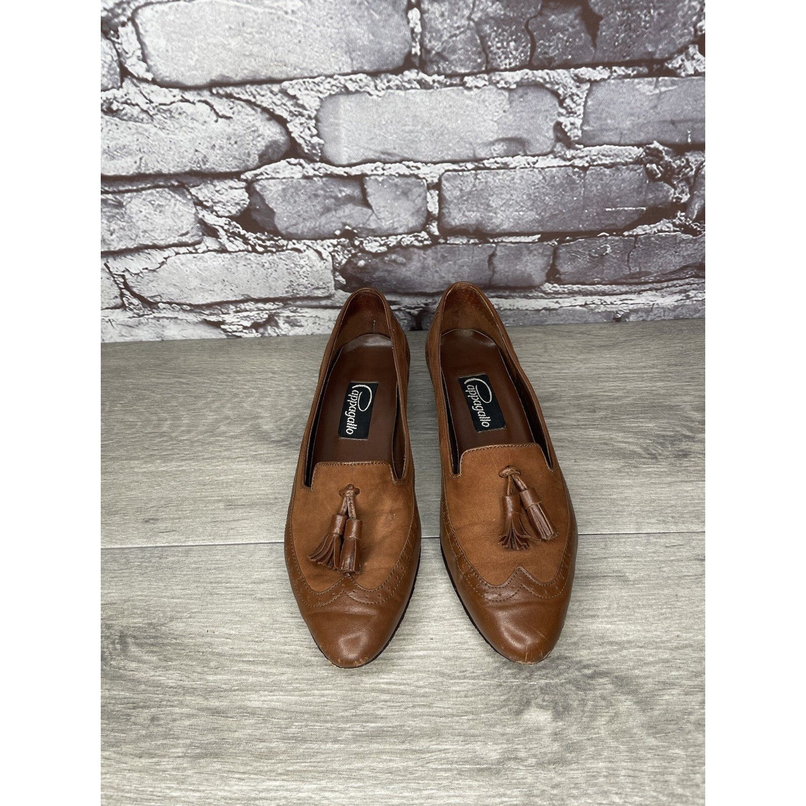 Other Cappagallo Brown Leather Wingtip Tassel Loafer Shoes Women S Size US 6 / IT 36 - 15 Thumbnail