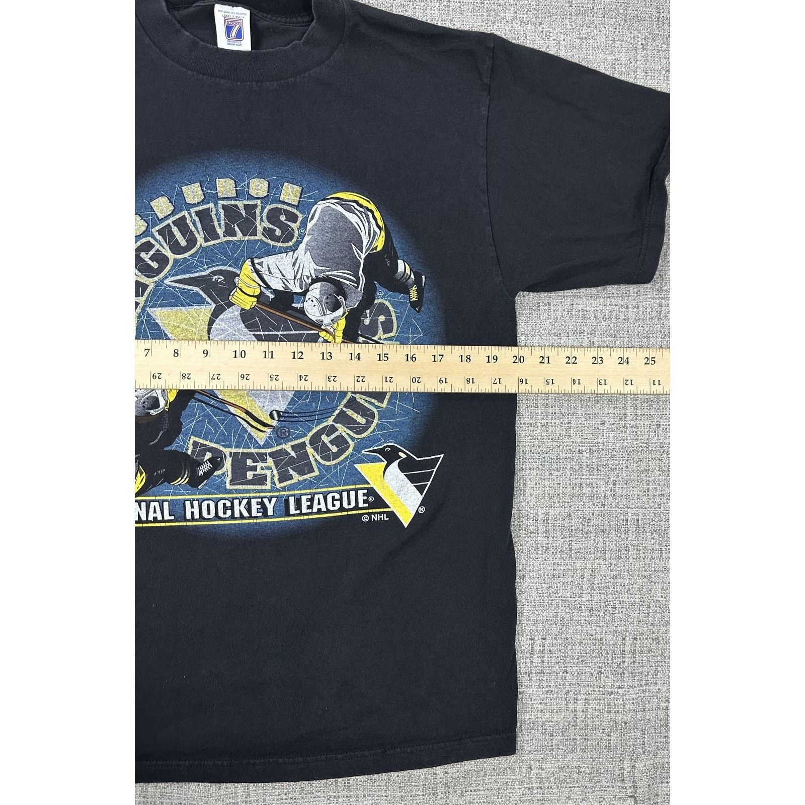 Logo 7 Pittsburgh Penguins Shirt Sz L Black NHL Hockey Logo 90s Tee Size US L / EU 52-54 / 3 - 4 Thumbnail