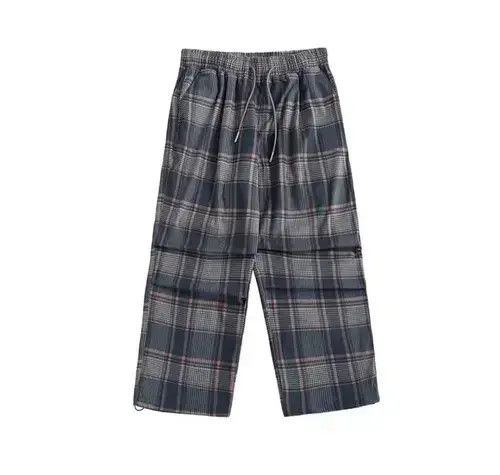 Jean 20AW Indigo Union Japan Blue Oversized Checked Pants Size US 34 / EU 50 - 2 Thumbnail