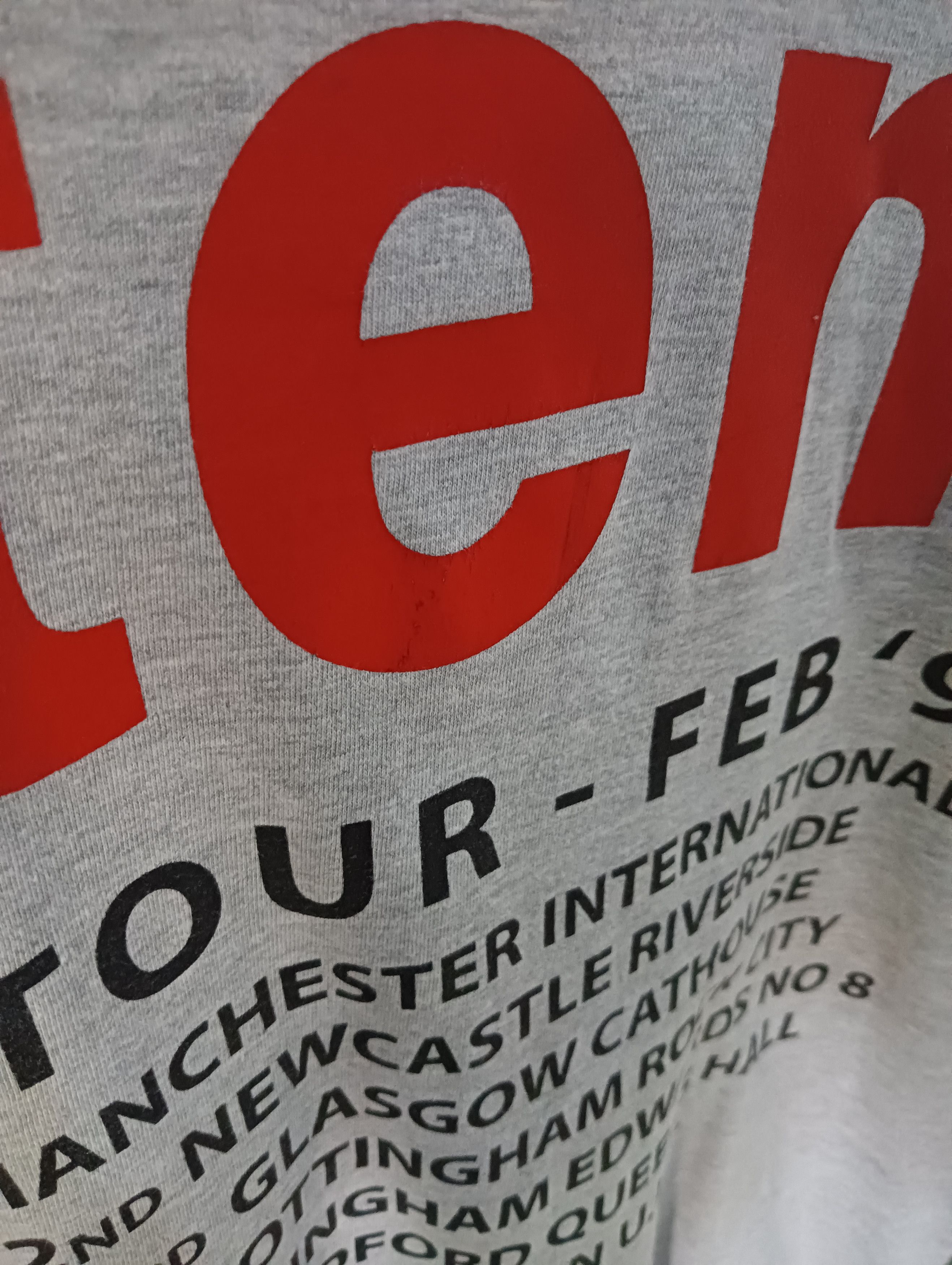 Band Tees × Vintage Vintage '92 Tour Tee | Pearl Jam "ten" UK Tour - feb '92 Size US L / EU 52-54 / 3 - 4 Thumbnail