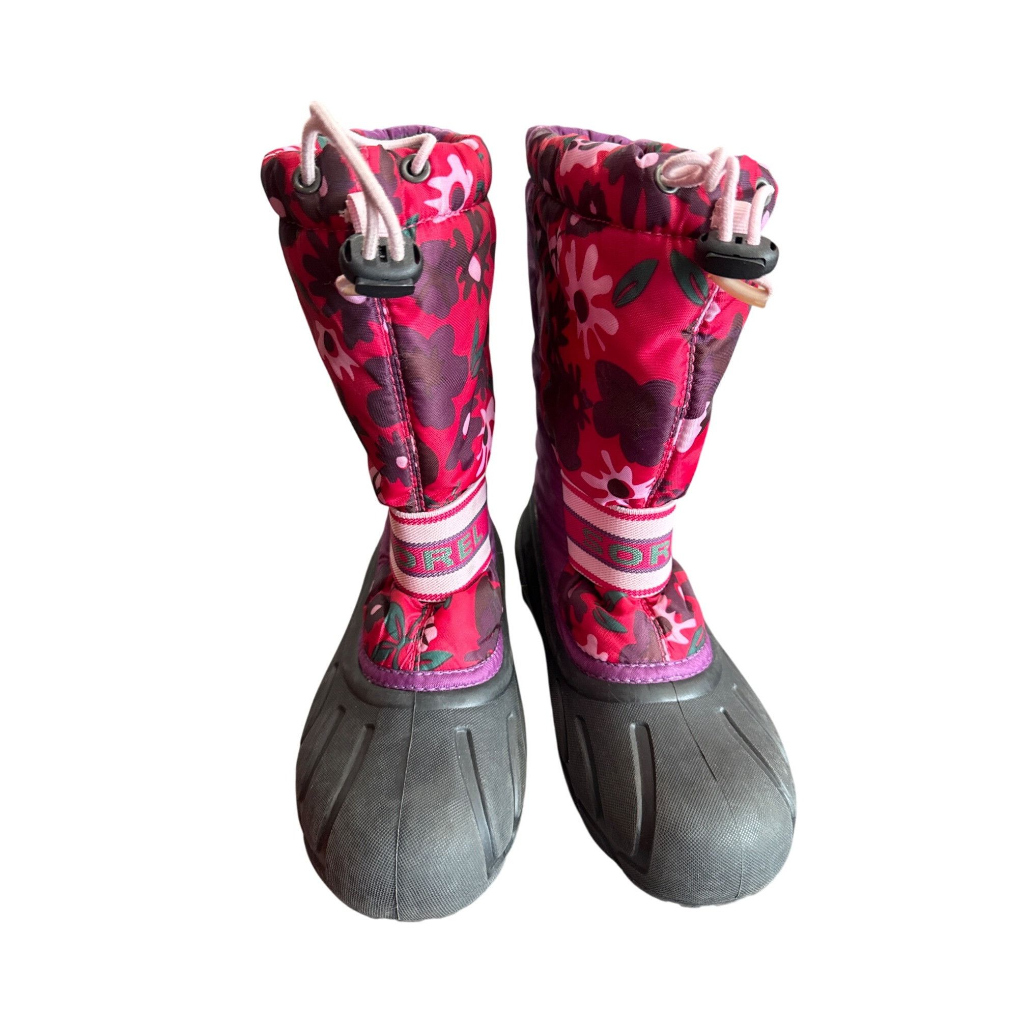 SOREL Sorel Womens Red Pink Floral Winter Rain Boots Size 4 SKU811 Size US 4 / IT 34 - 7 Thumbnail