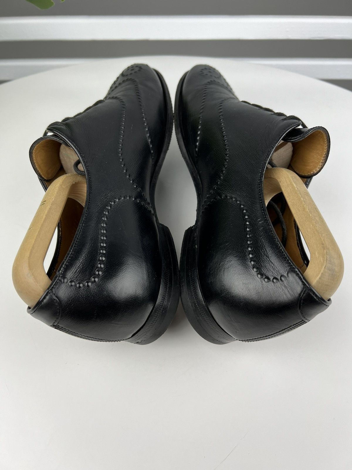 Gucci GUCCI Oxfords Leather Shoes Lace Up Wingtip Black Men’s Size US 7.5 / EU 40-41 - 10 Thumbnail