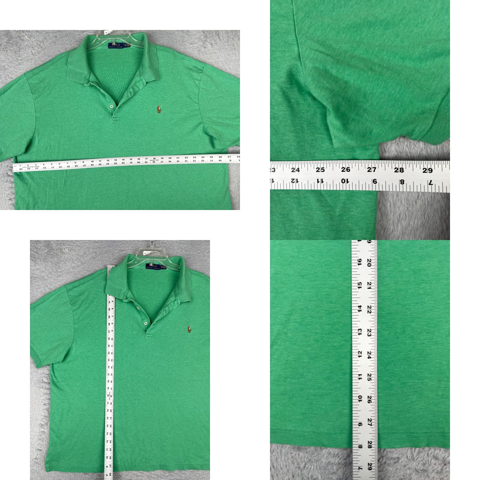 Polo Ralph Lauren Polo Ralph Lauren Shirt Adult 2XB Green 100% Cotton Short Sleeve Size US XXL / EU 58 / 5 - 8 Thumbnail