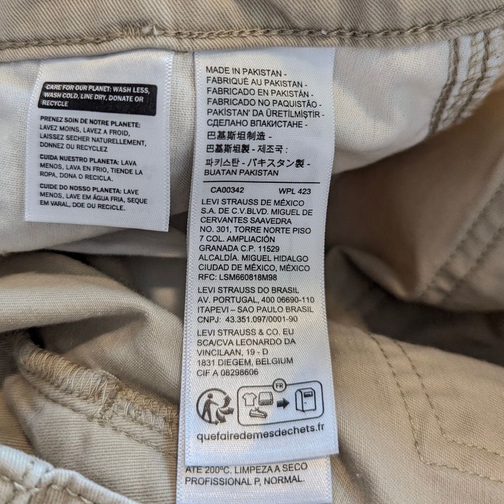 Levi's Levi's '94 Baggy Tan Drawstring Ankle Cargo Pants Size 30 Size 30" / US 8 / IT 44 - 6 Thumbnail