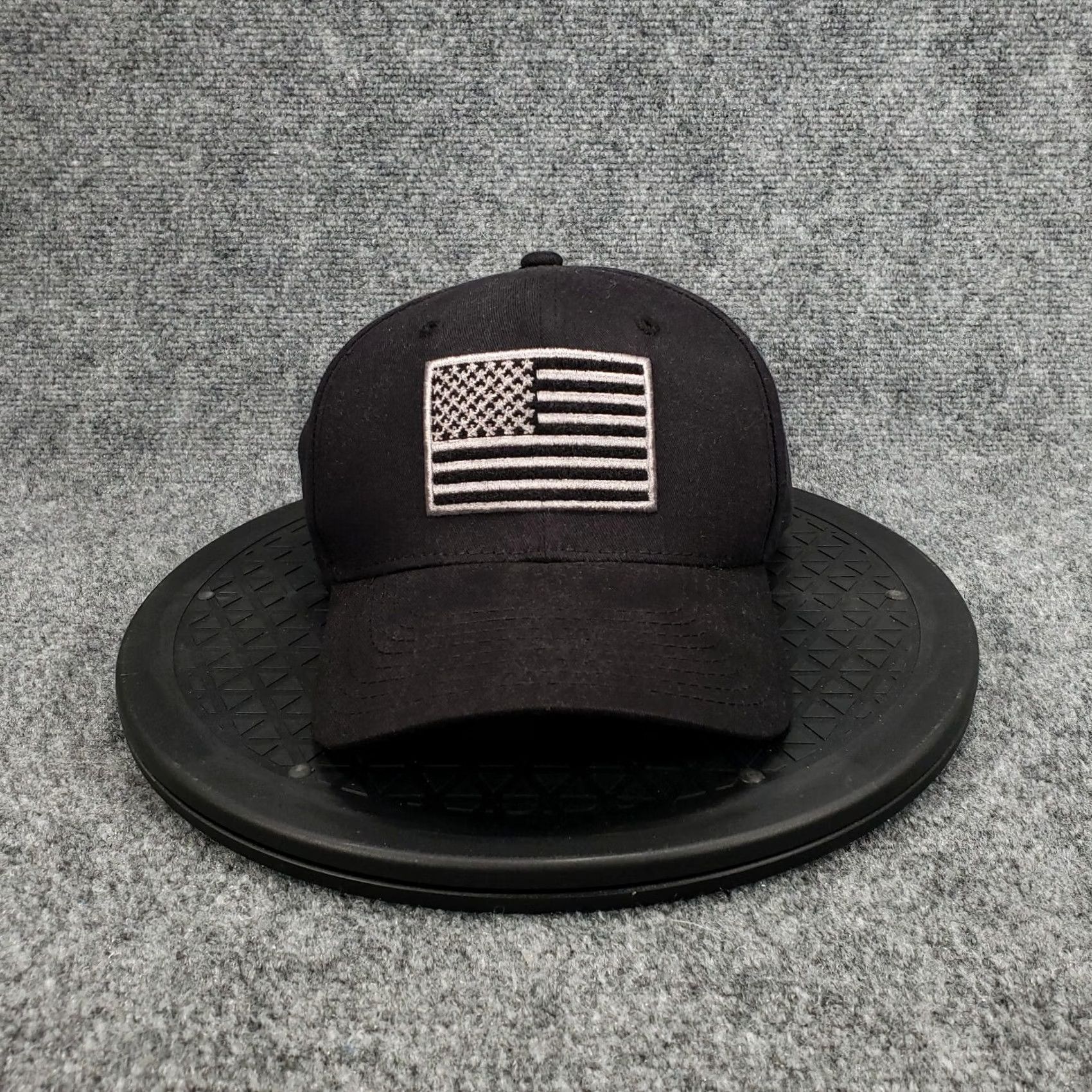 Vintage Rapdom Hat Mens One Size Black Operator Cap USA Embroidered Tactical Outdoor Snapback Adjustable Baseball Hat Size ONE SIZE - 2 Thumbnail