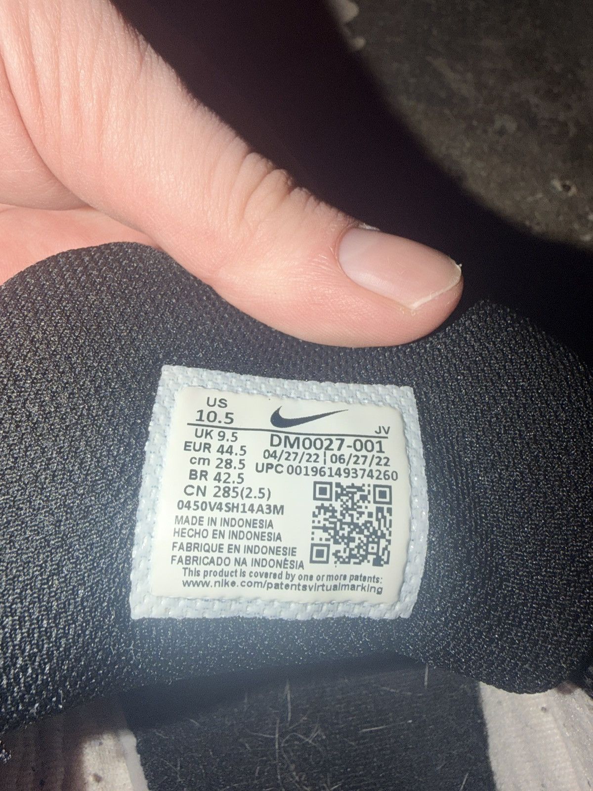Nike White/Black Air Max 97 Size US 10.5 / EU 43-44 - 5 Thumbnail