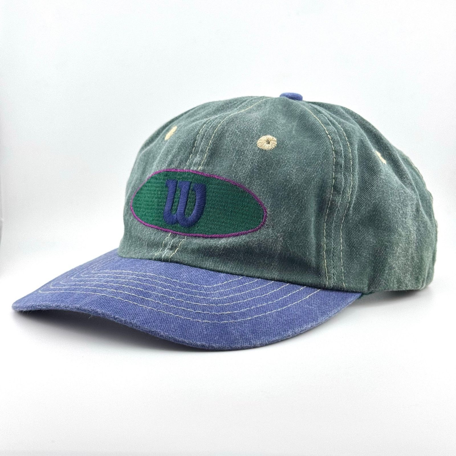 Wilson Vintage Wilson Cap Unique W Snap Closure 90s Hat Retro Cap Size ONE SIZE - 3 Thumbnail