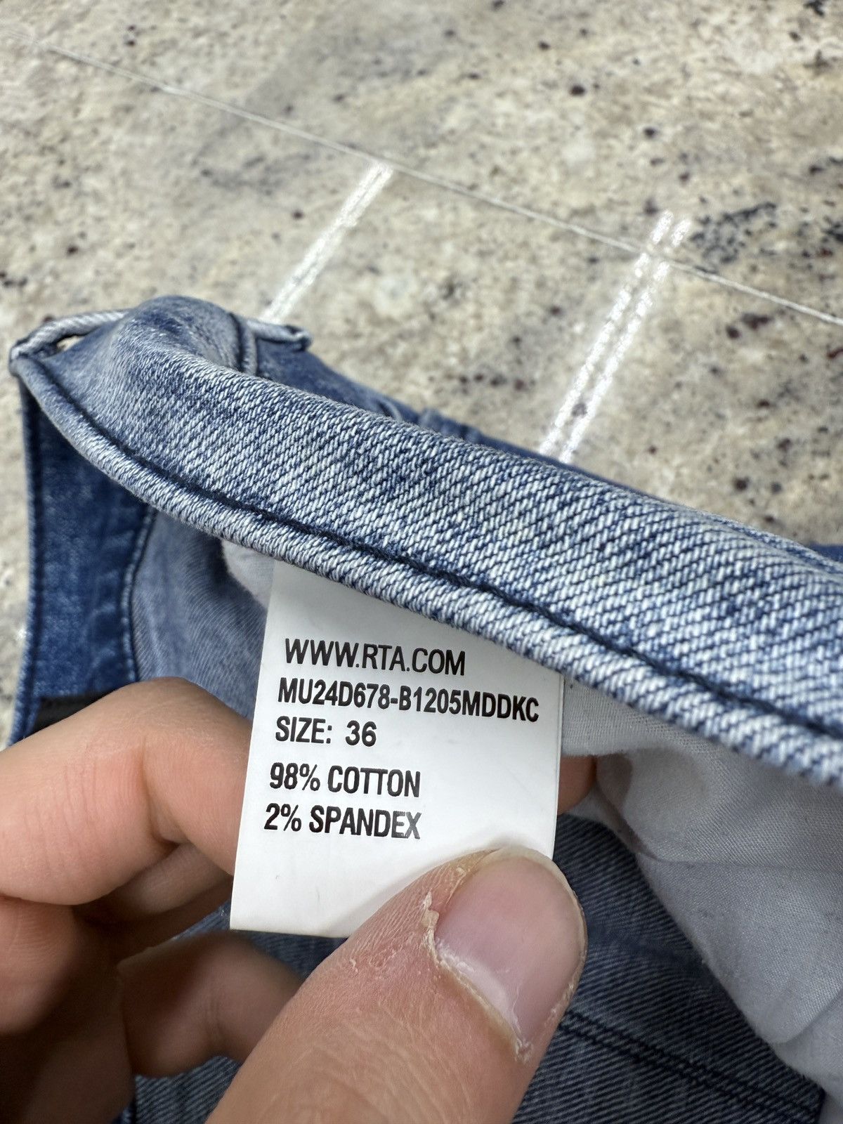 Rta RTA Blue Denim Jeans Size US 36 / EU 52 - 10 Thumbnail
