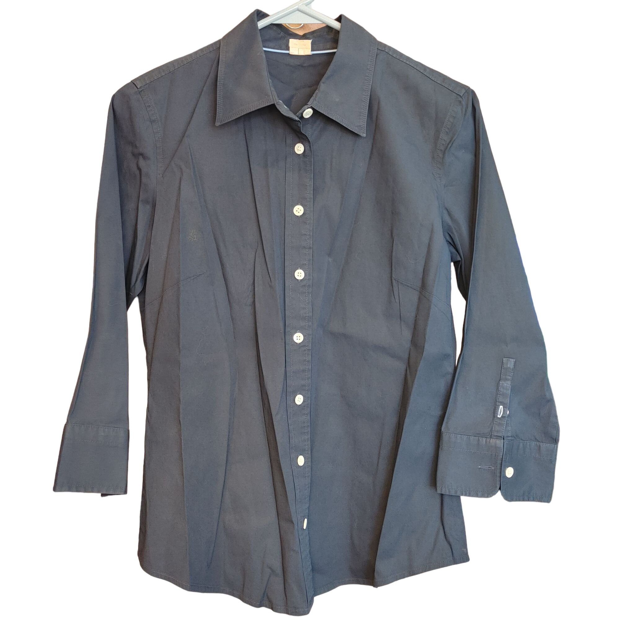 J.Crew J.Crew Men's Blue-Gray Long Sleeve Collared Dress Shirt Med Size US M / EU 48-50 / 2 - 1 Thumbnail