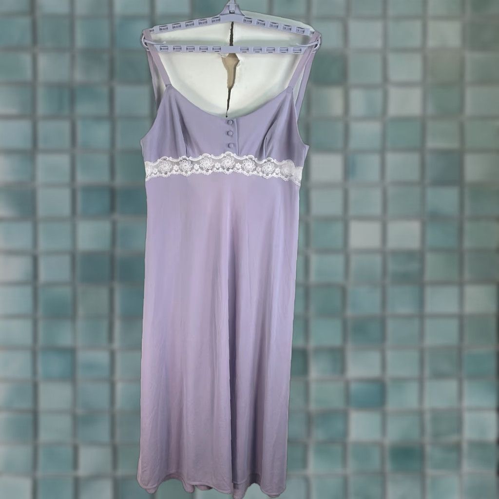 Vintage VINTAGE Enka Crepe 80's Pale Purple Teddy Lingerie M Size Purple Eveningwear Womens 1980s Europe Polyester Size ONE SIZE - 1 Thumbnail