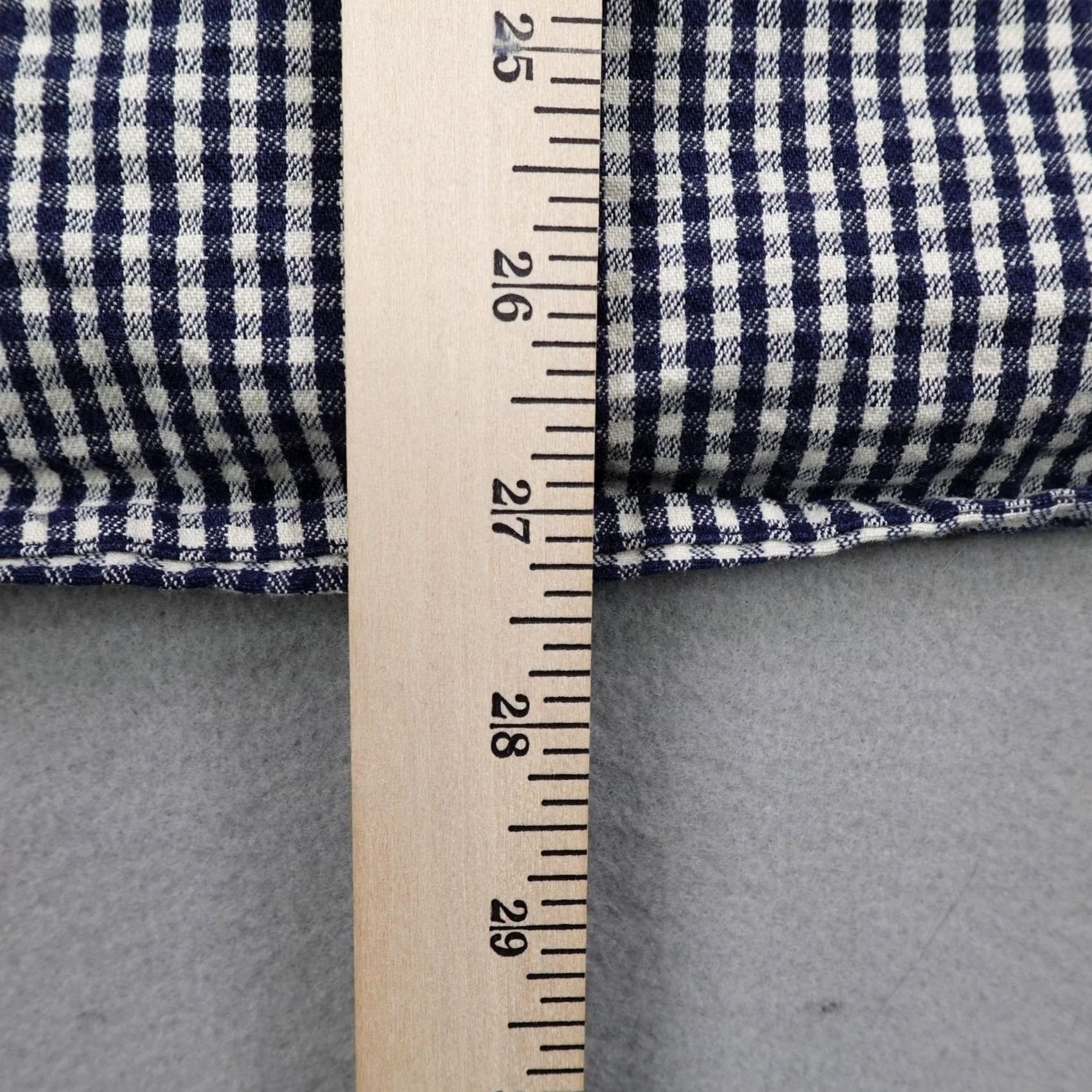 Schott Schott Bros Shirt Mens Large Blue White Gingham Check Button Up Cotton Heavyweight Size US L / EU 52-54 / 3 - 6 Thumbnail